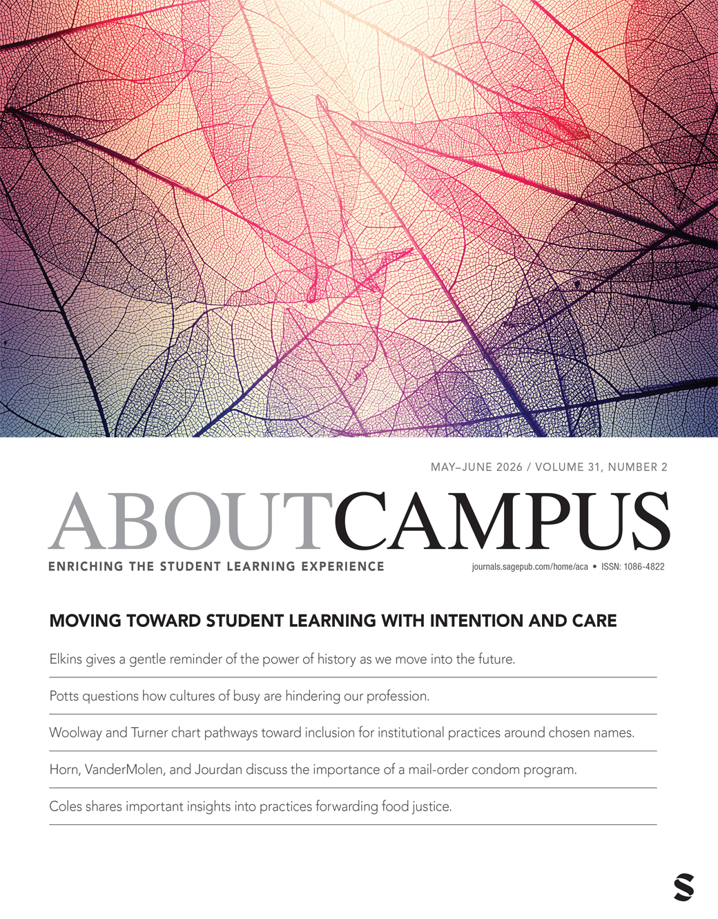About Campus: Enriching the Student Learning Experience journal cover