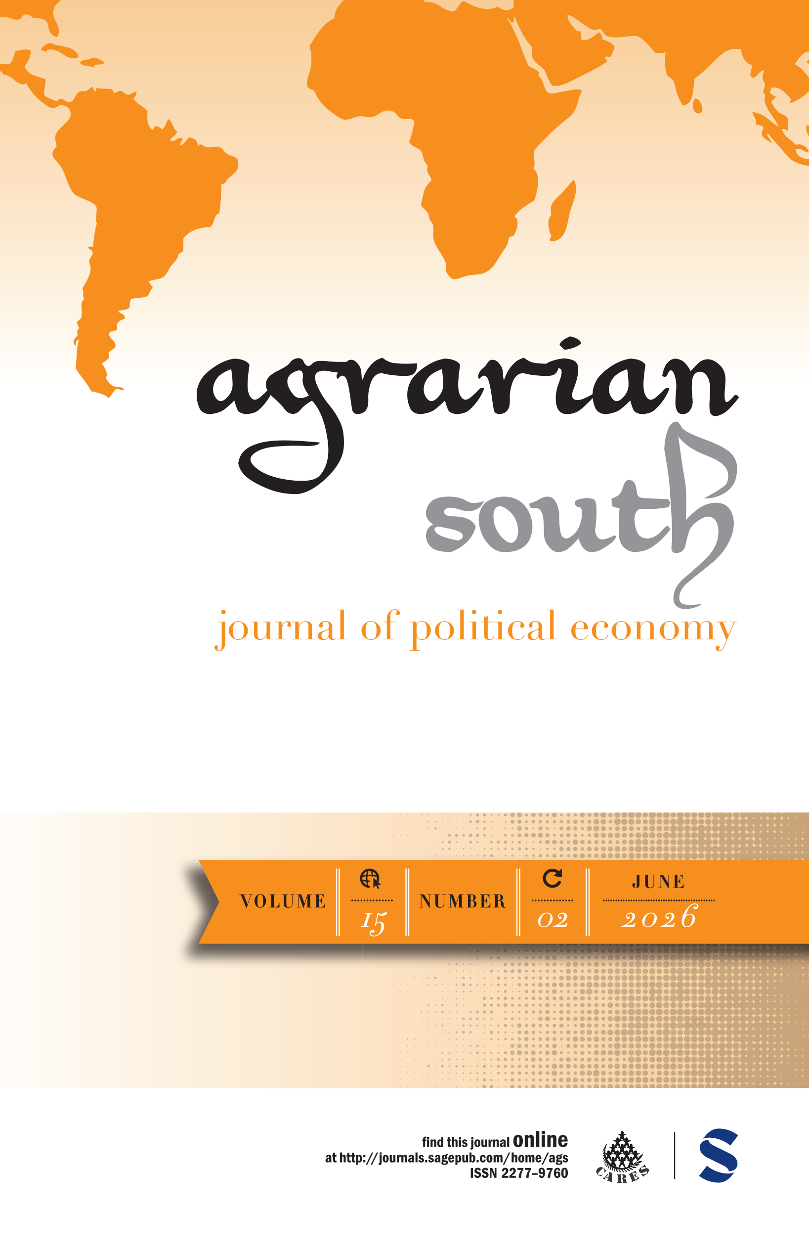 Agrarian South: Journal of Political Economy journal cover