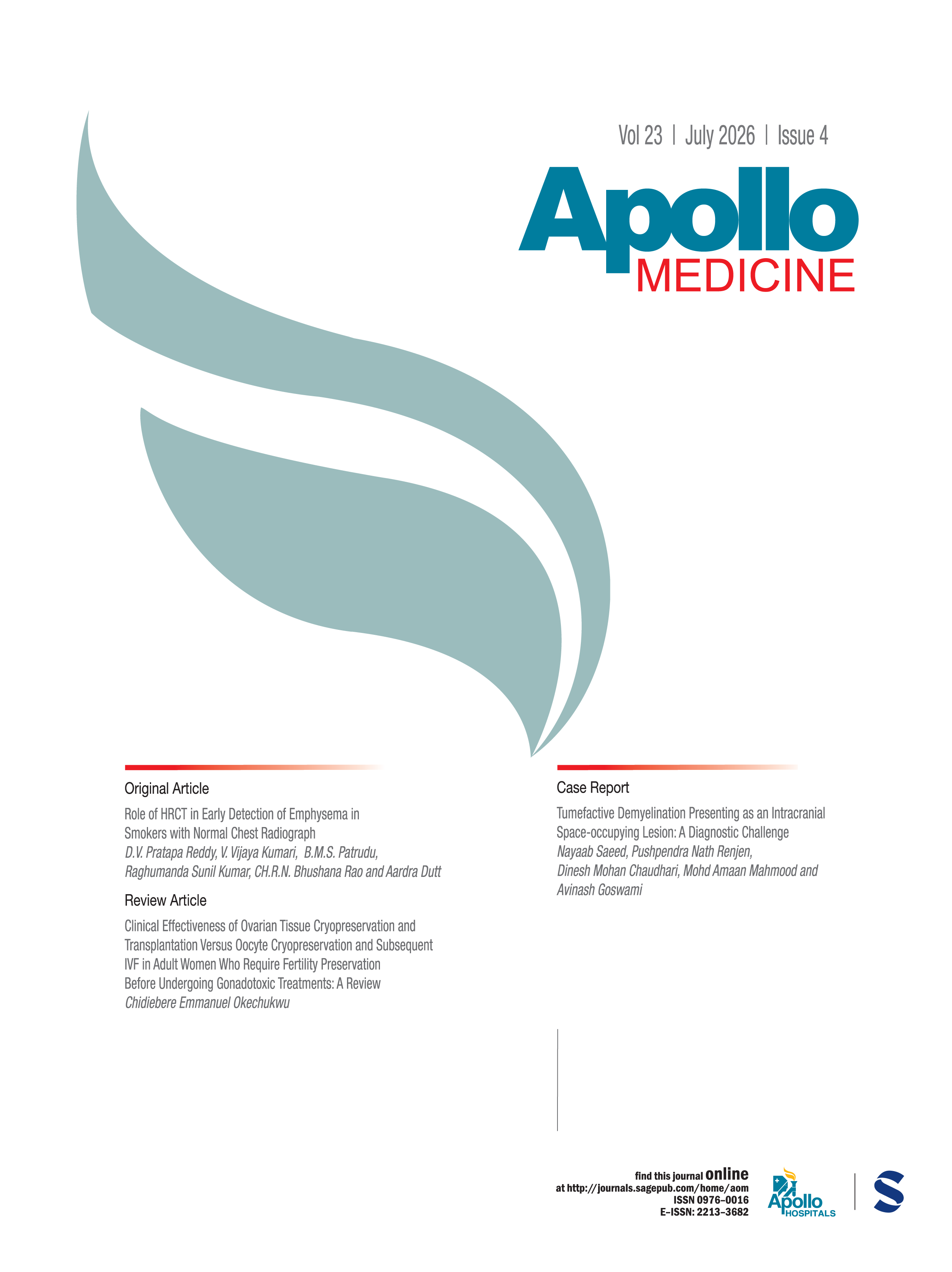 Apollo Medicine journal cover