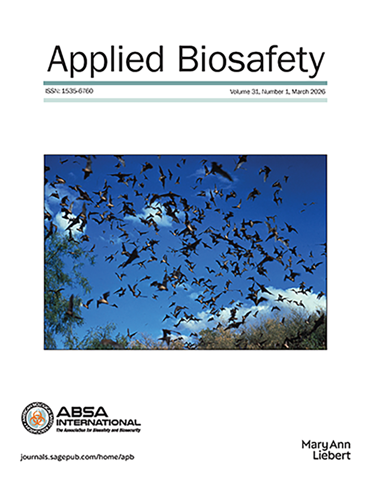Applied Biosafety journal cover