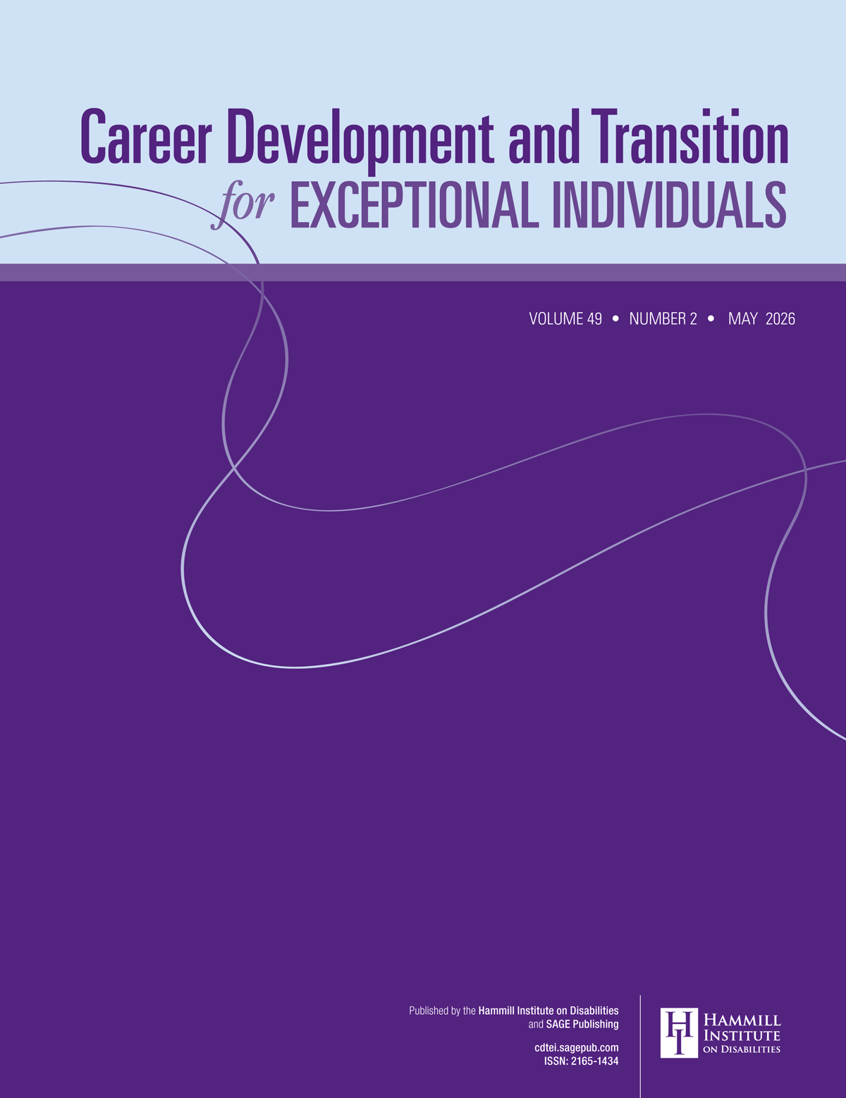 Career Development and Transition for Exceptional Individuals journal cover