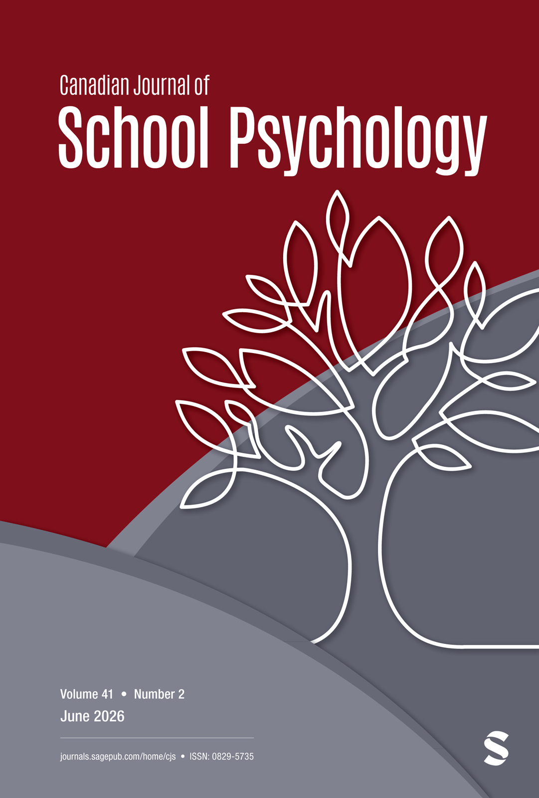 Canadian Journal of School Psychology journal cover