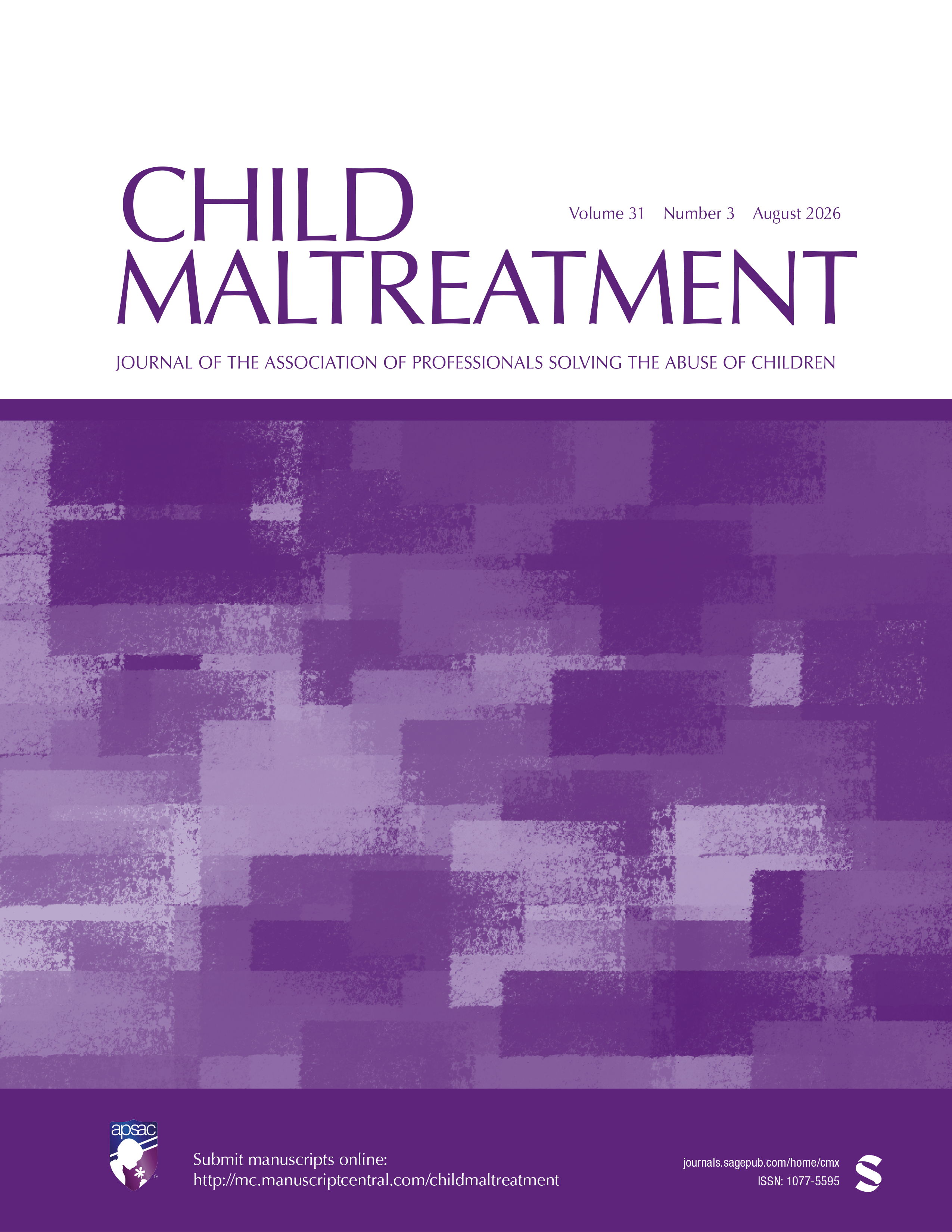 Child Maltreatment journal cover