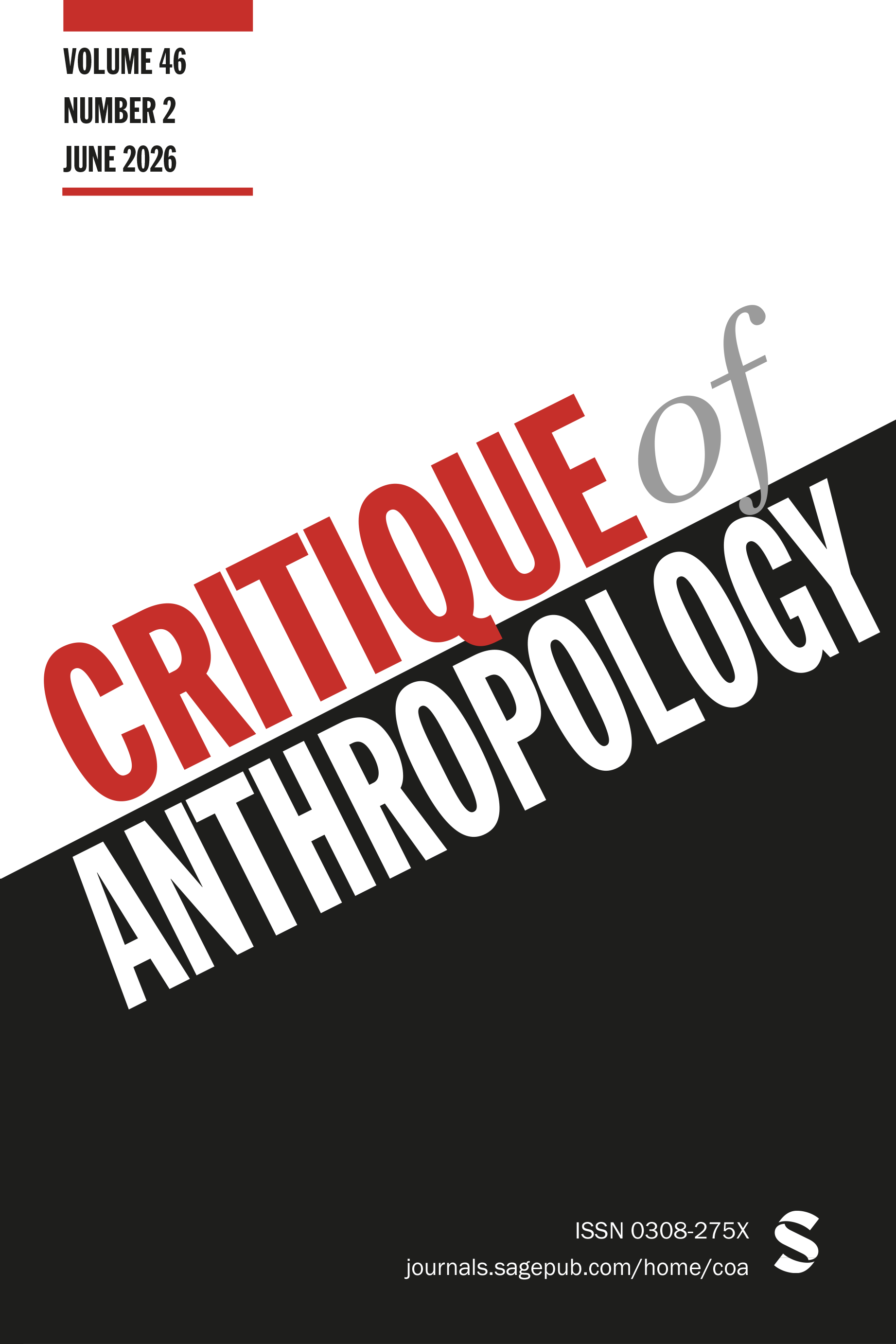 Critique of Anthropology journal cover