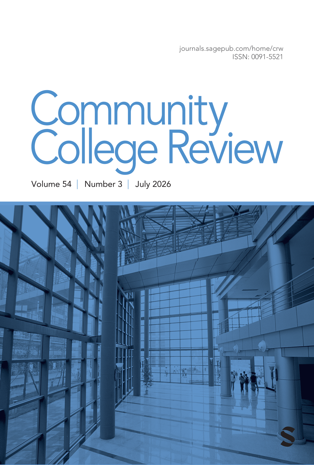 Community College Review journal cover