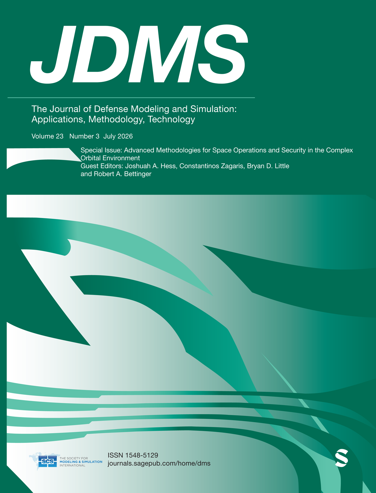 The Journal of Defense Modeling and Simulation: Applications,Methodology,Technology journal cover