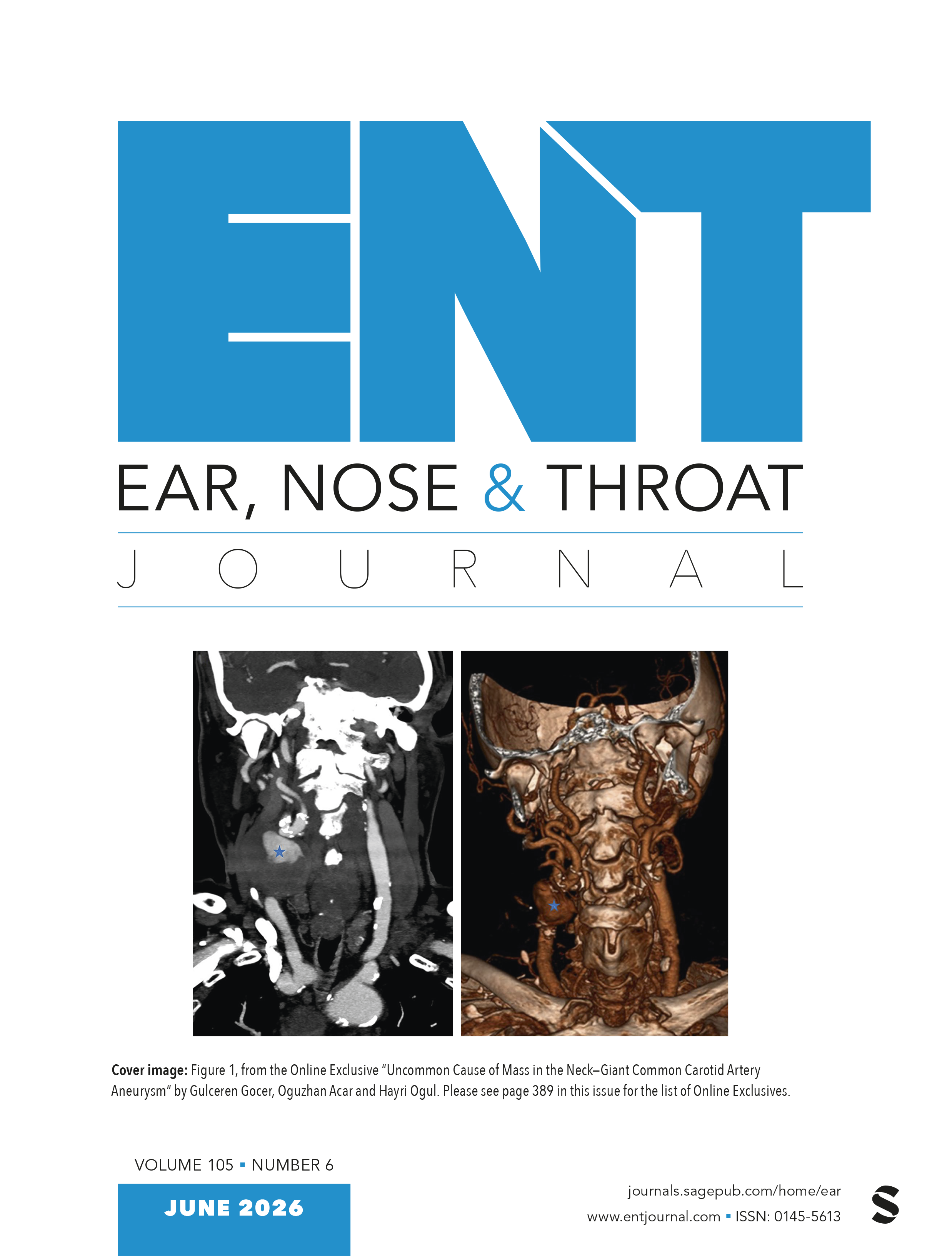 Ear,Nose & Throat Journal journal cover