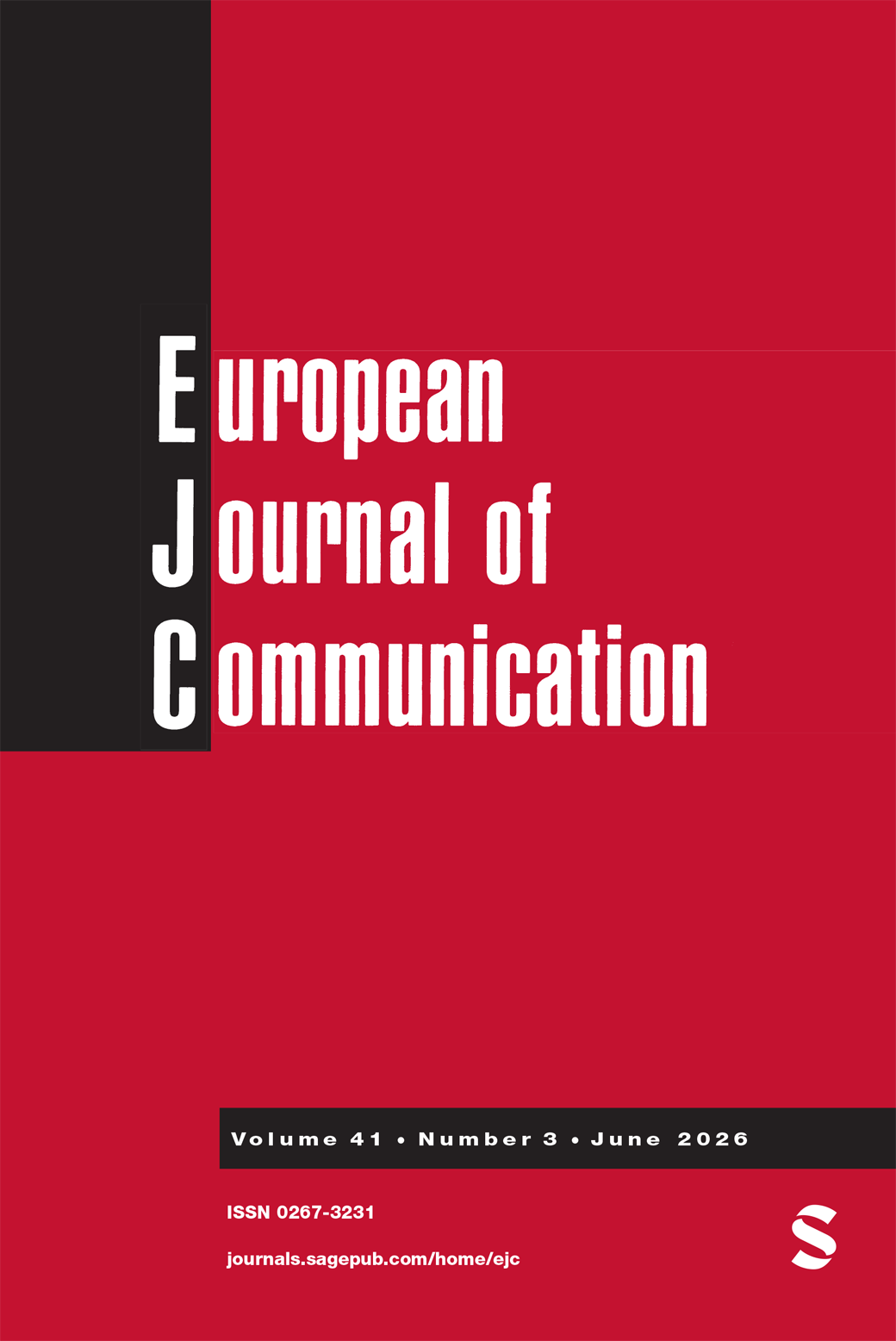 European Journal of Communication journal cover