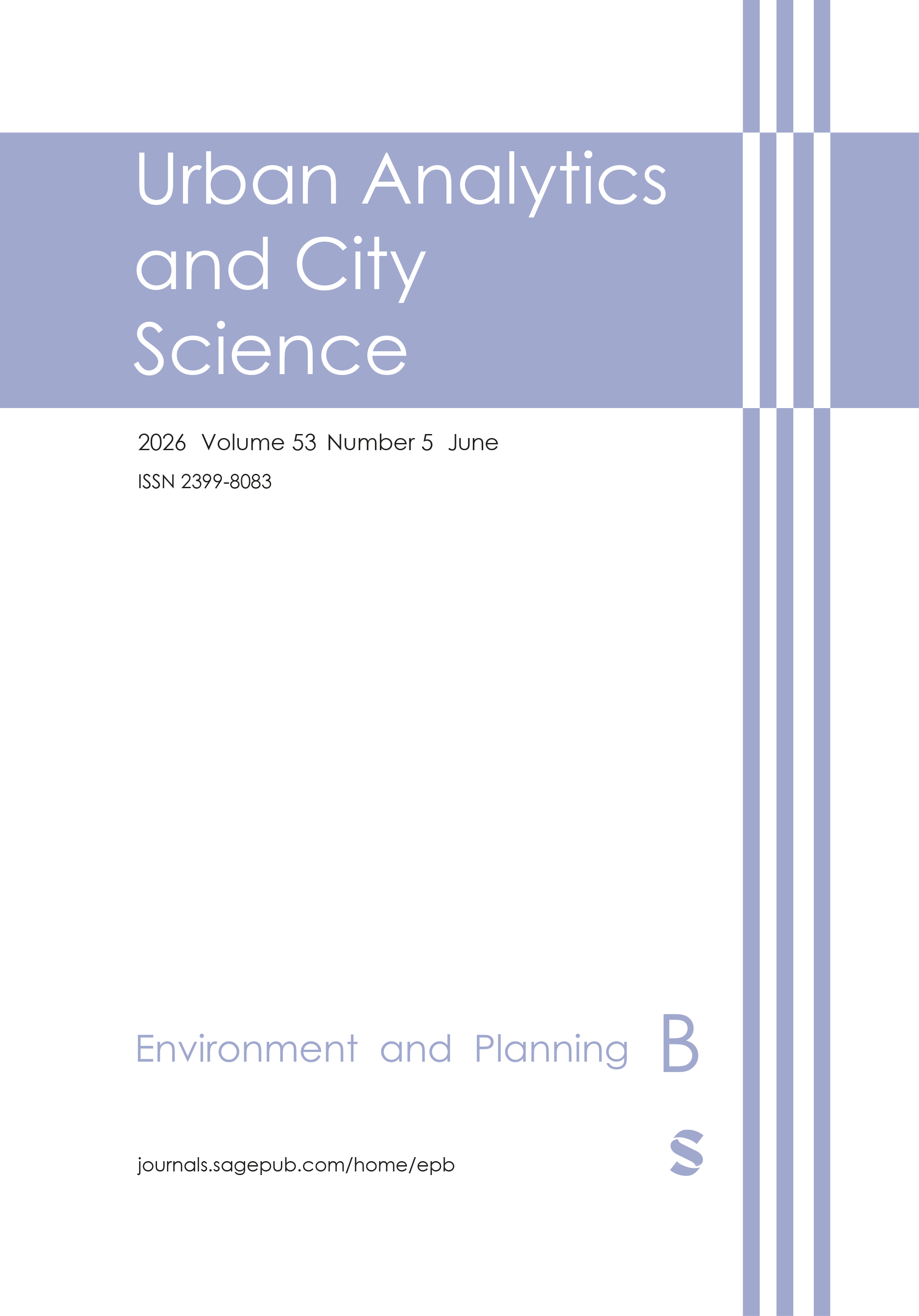 Environment and Planning B: Urban Analytics and City Science journal cover