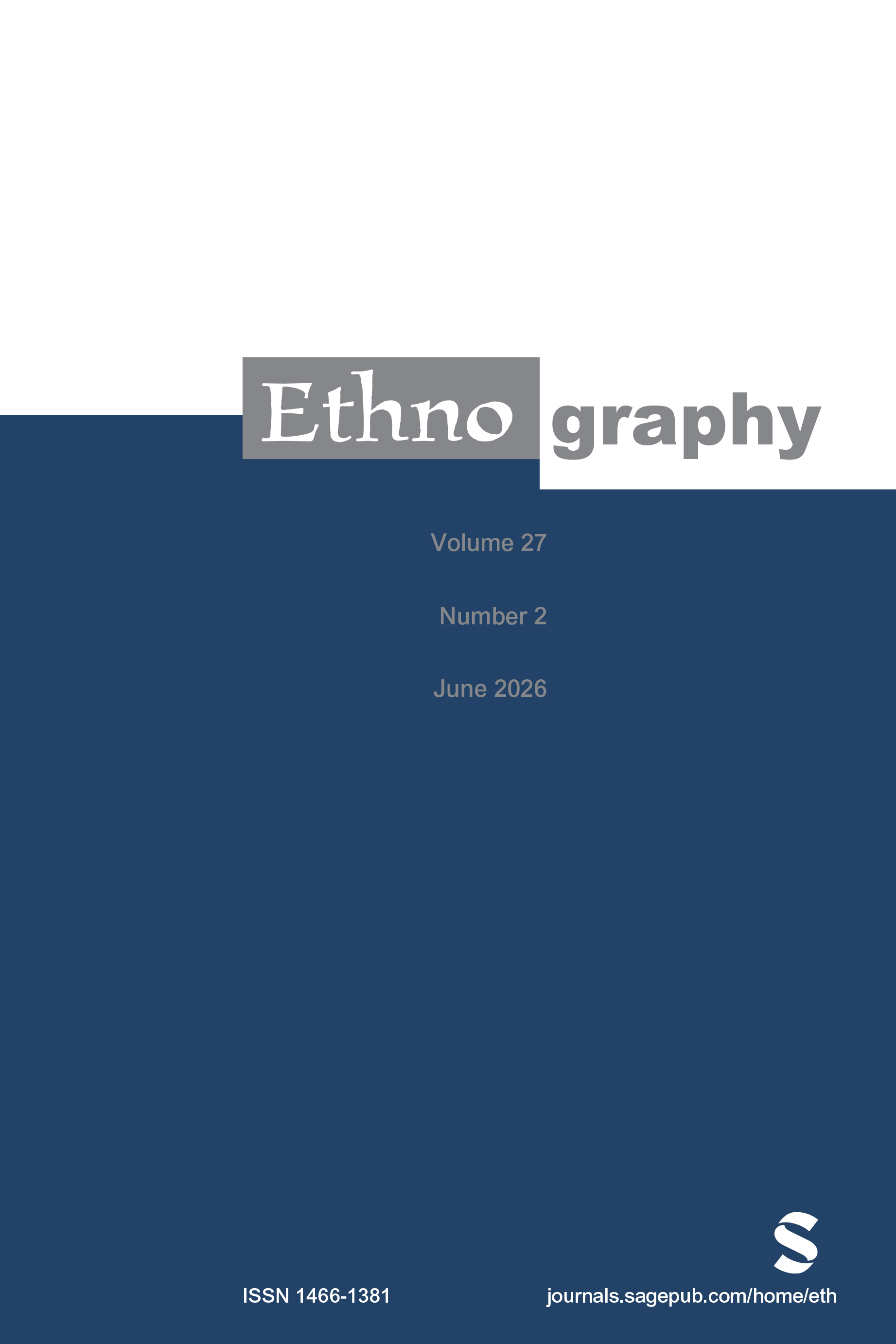 Ethnography journal cover