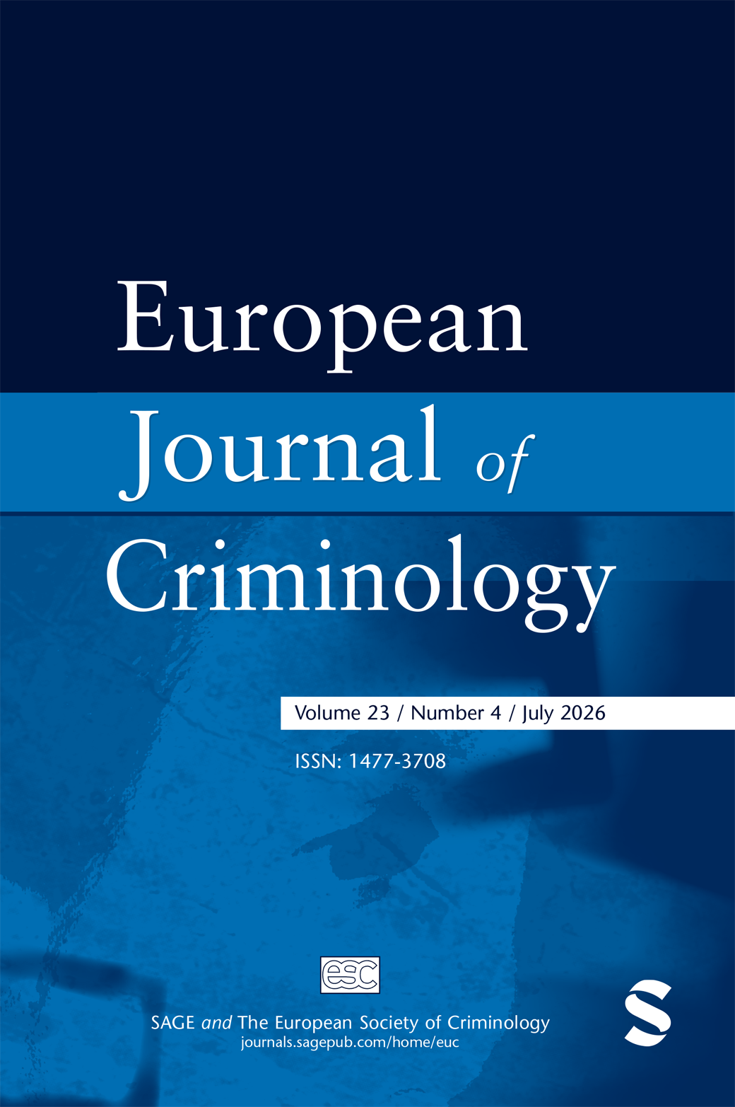 European Journal of Criminology journal cover