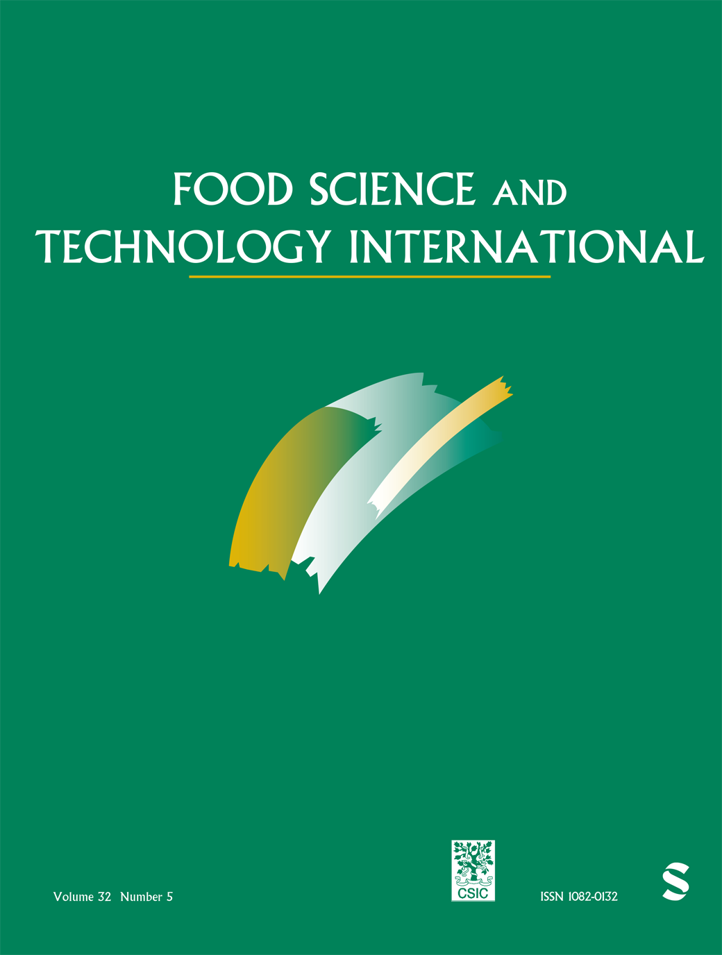 Food Science and Technology International journal cover