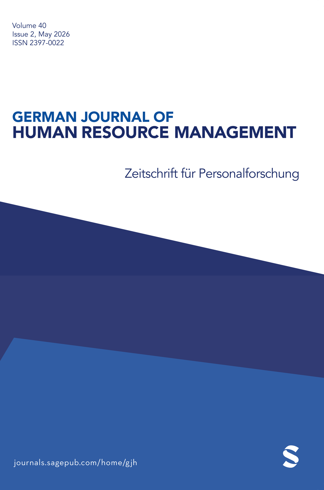 German Journal of Human Resource Management: Zeitschrift für Personalforschung journal cover