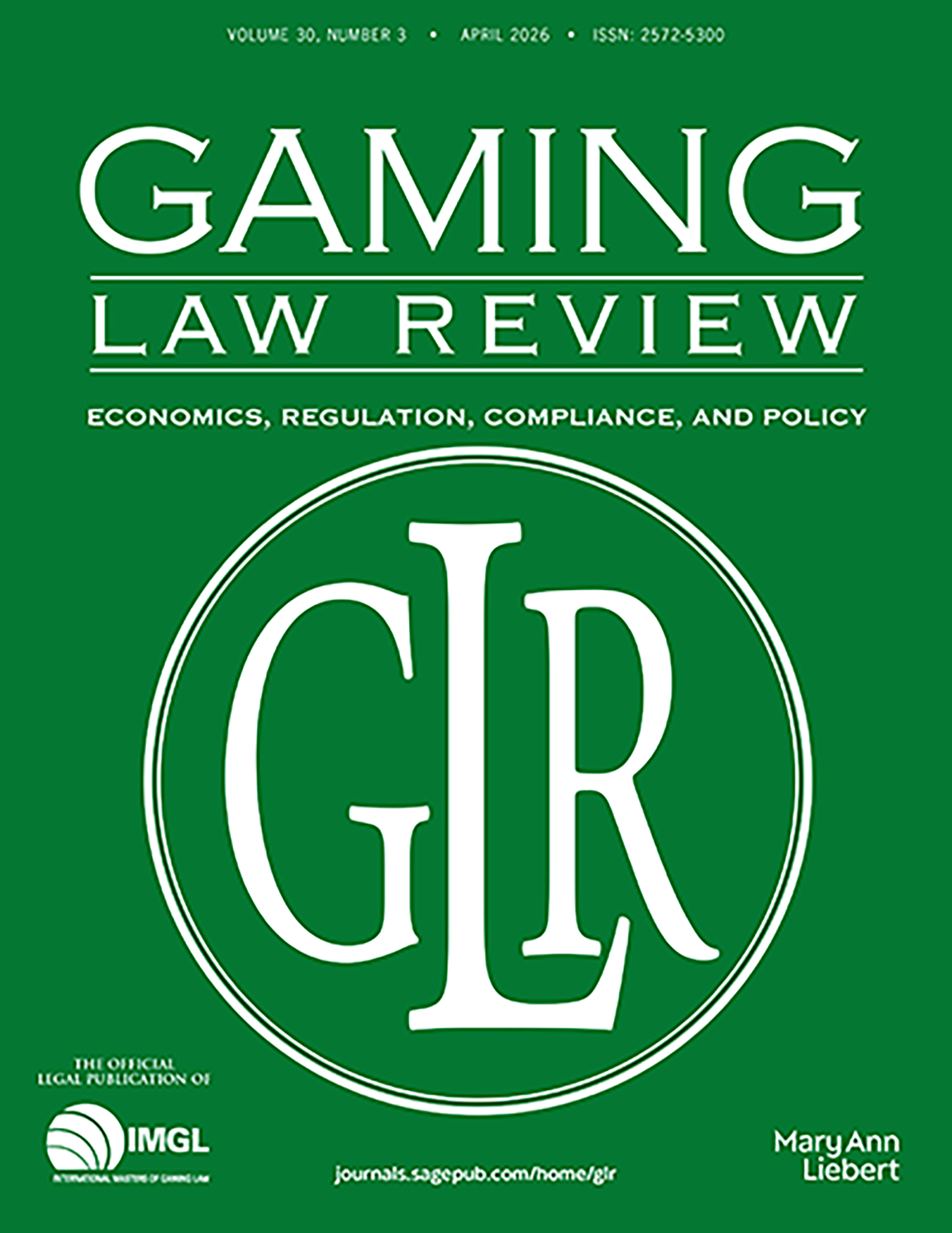 Gaming Law Review journal cover