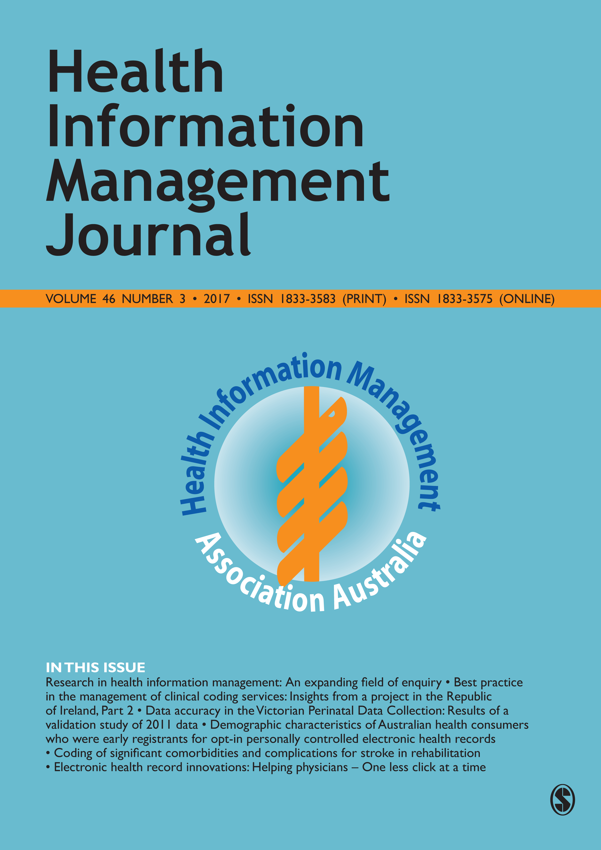 Health Information Management Journal journal cover