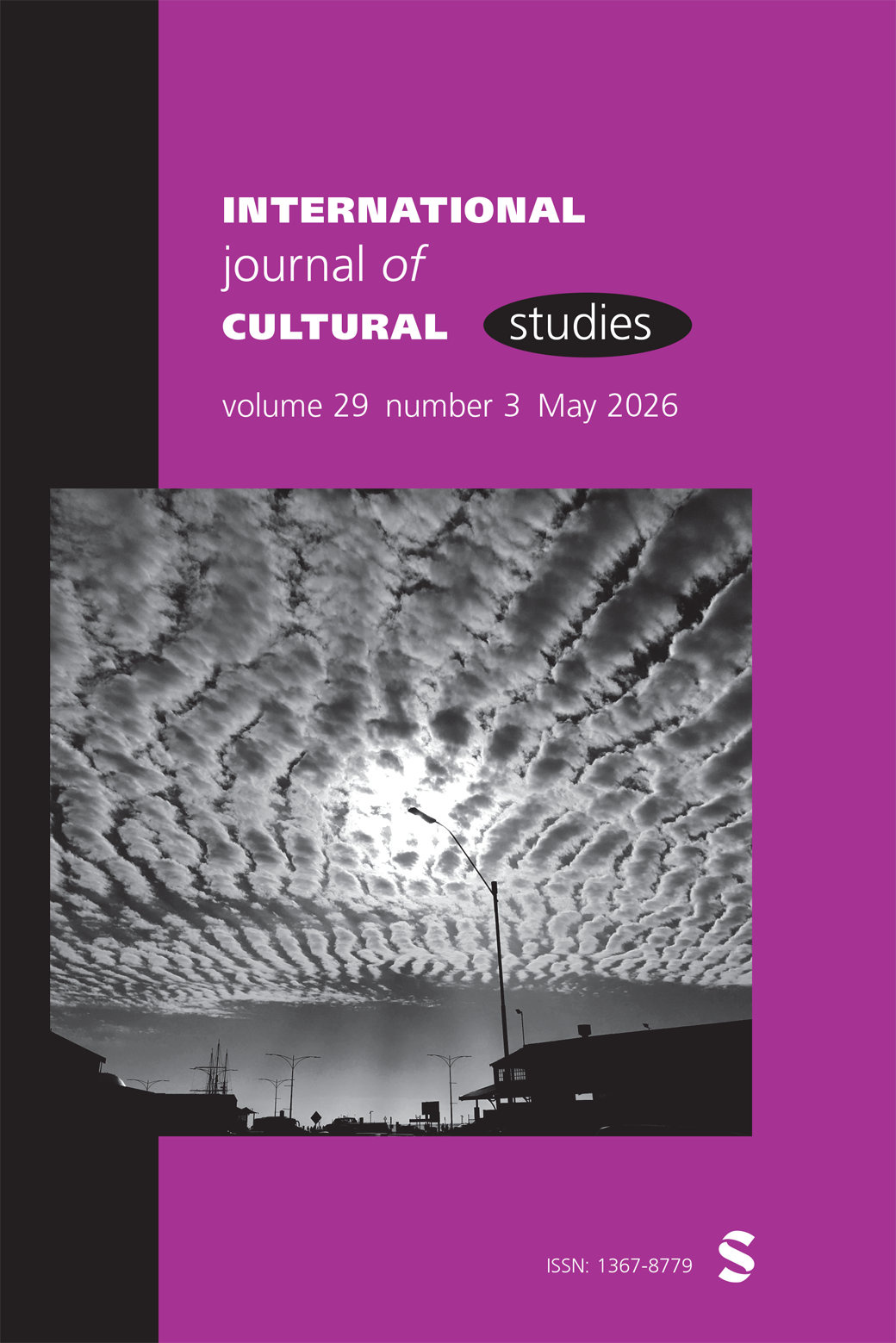International Journal of Cultural Studies journal cover
