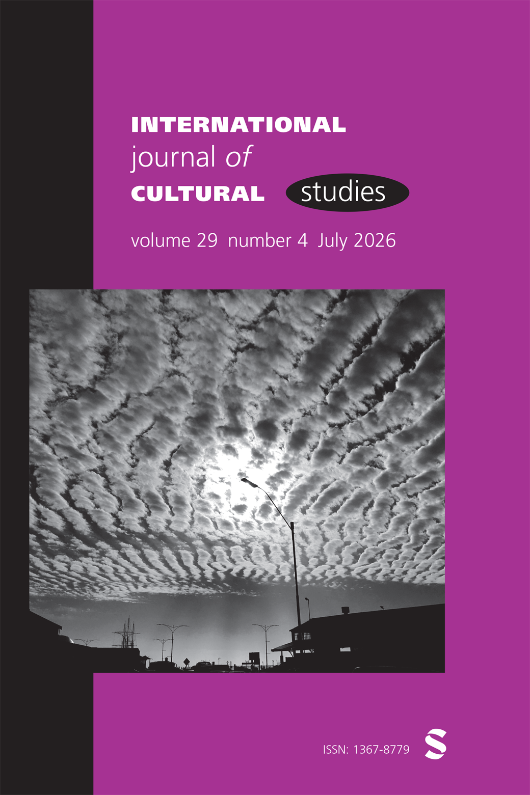 International Journal of Cultural Studies journal cover