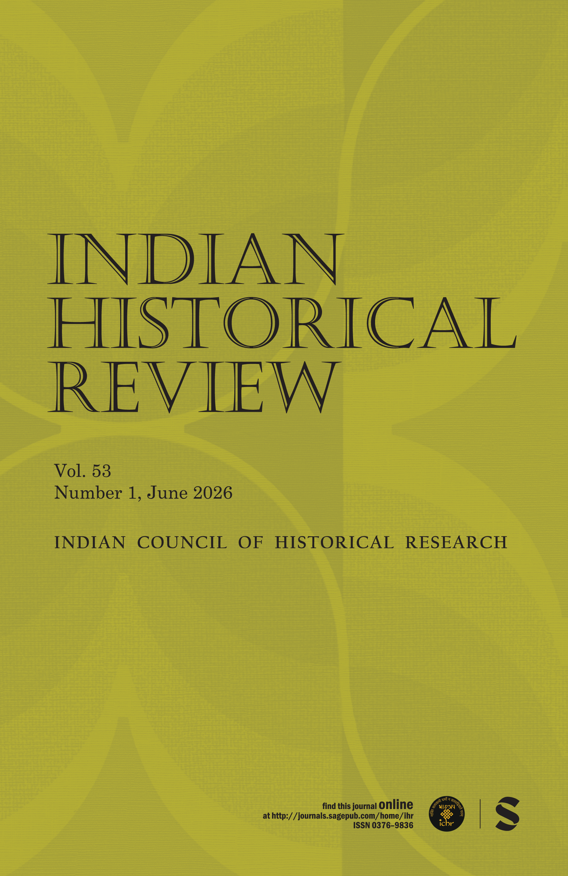 Indian Historical Review journal cover