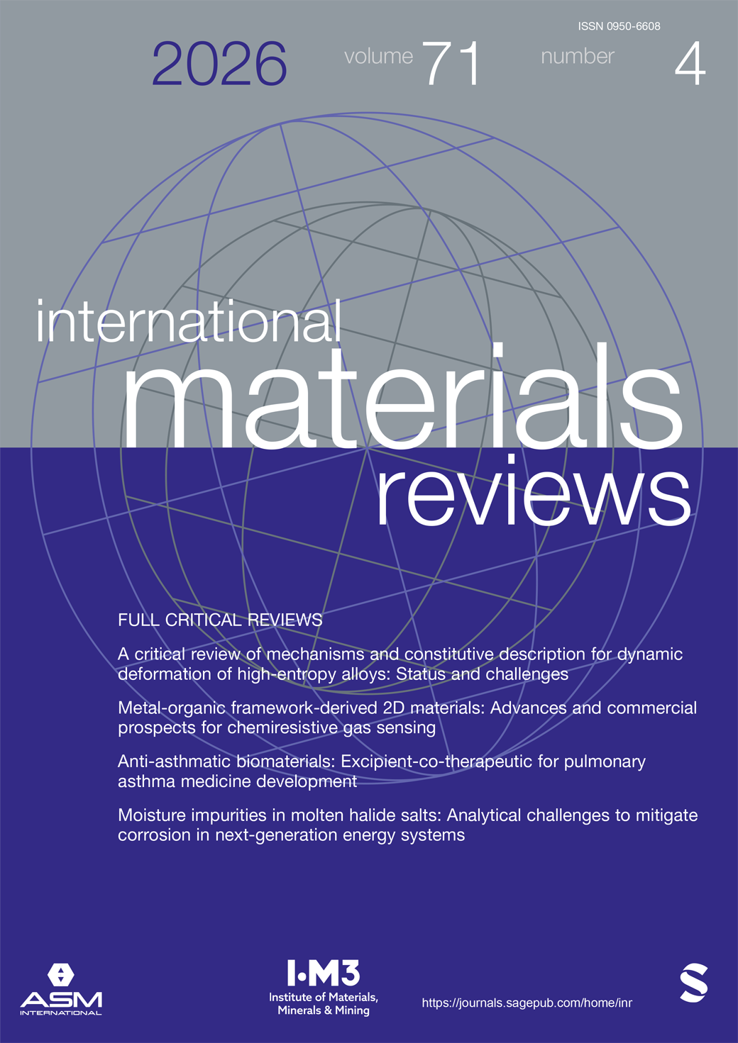 International Materials Reviews journal cover
