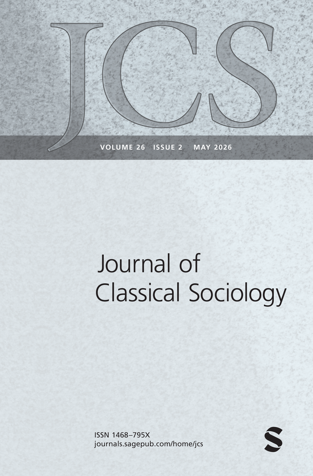 Journal of Classical Sociology journal cover