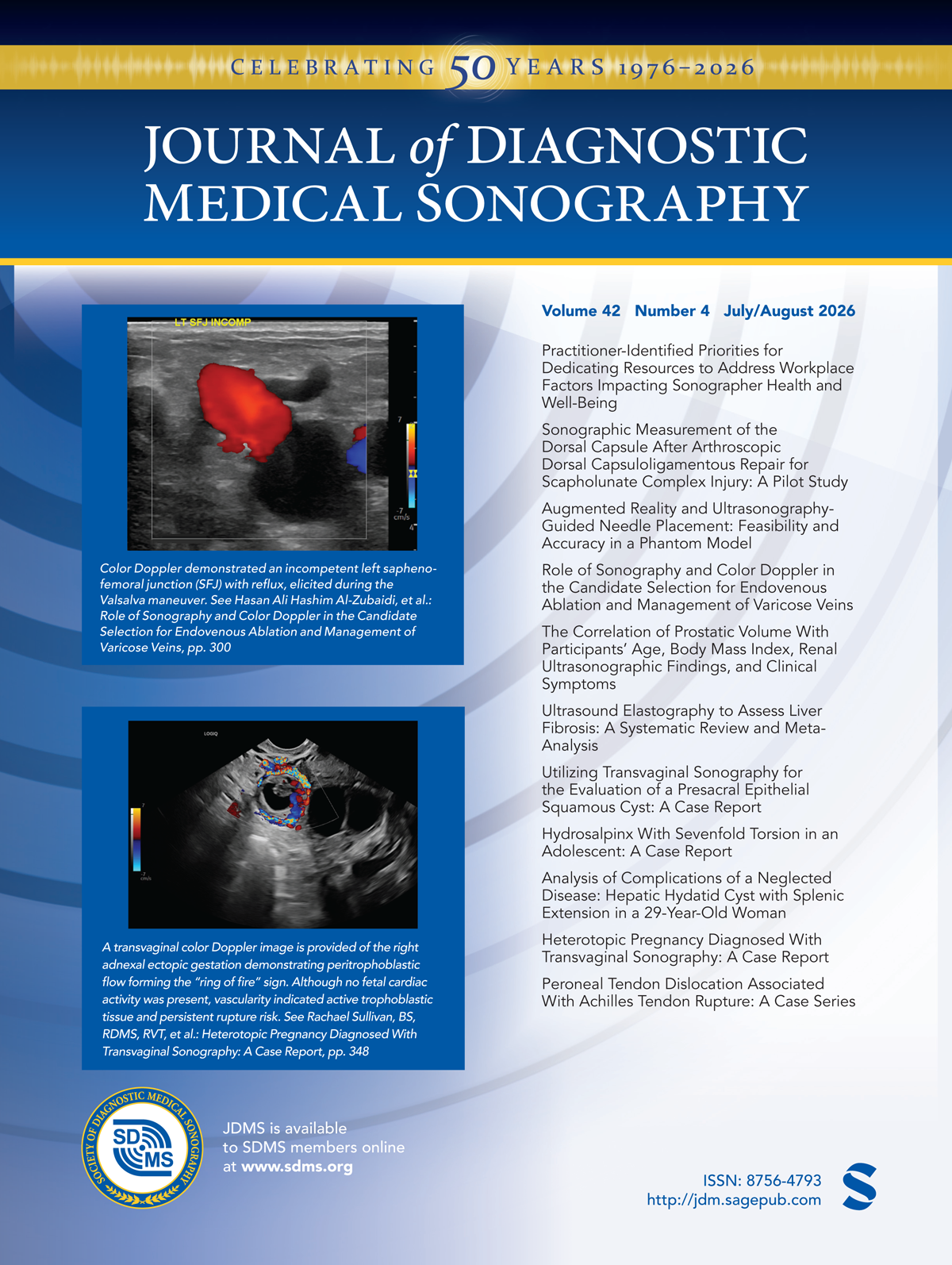 Journal of Diagnostic Medical Sonography journal cover