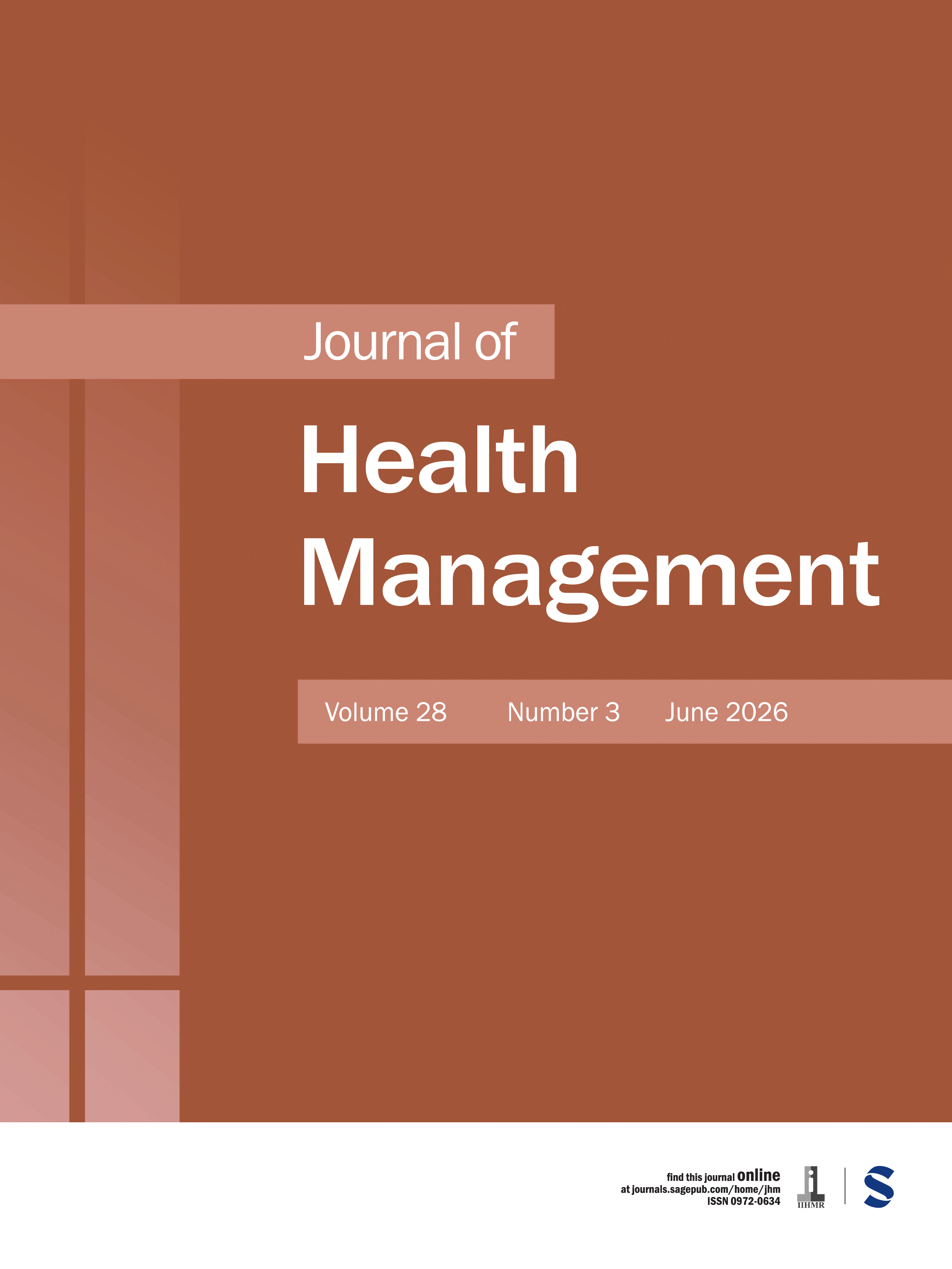 Journal of Health Management journal cover