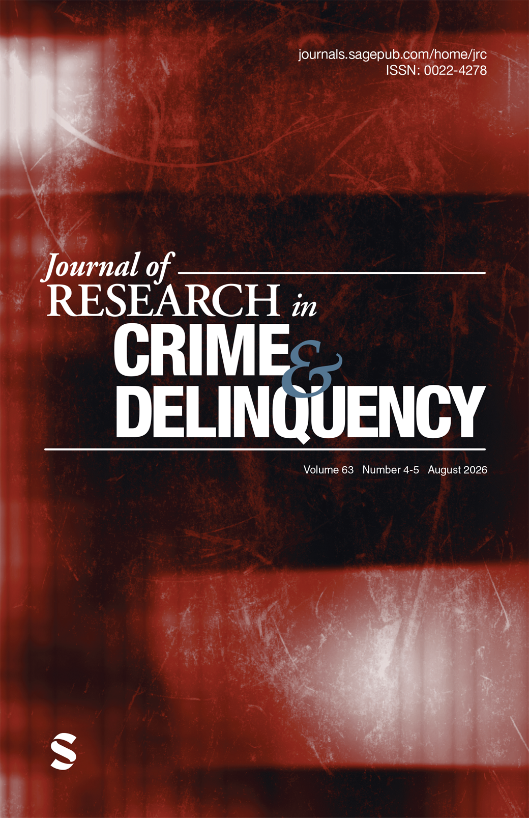 Journal of Research in Crime and Delinquency journal cover