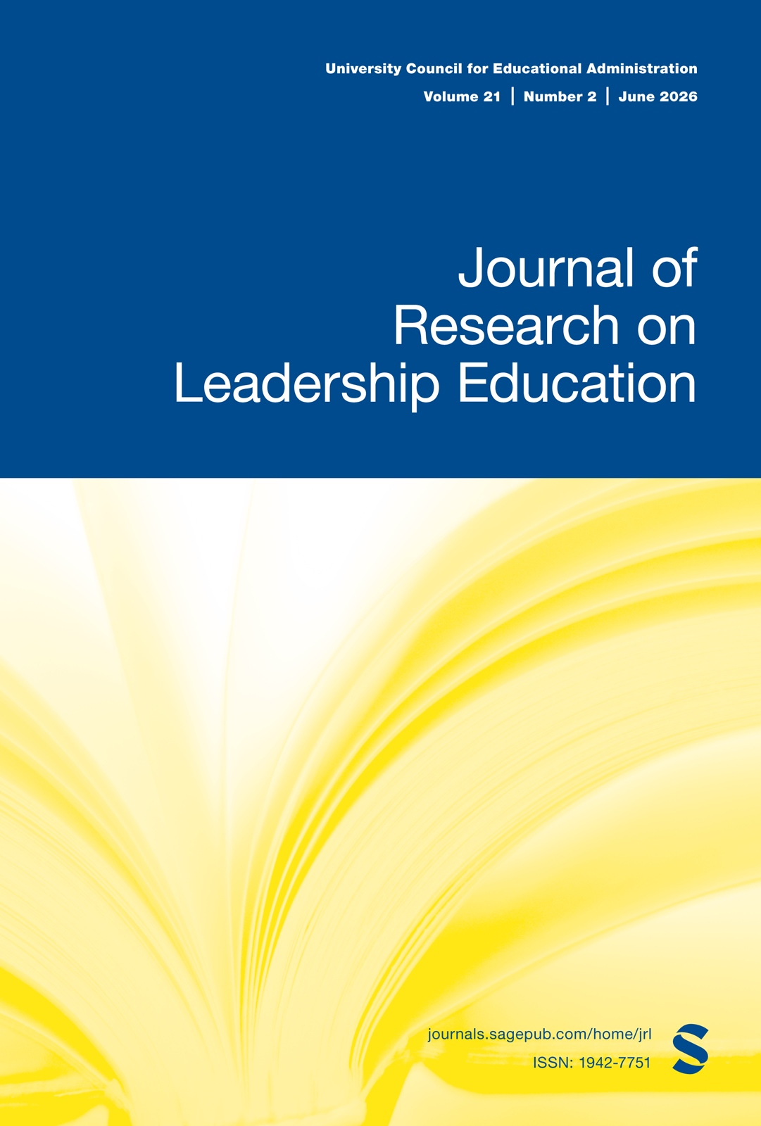Journal of Research on Leadership Education journal cover