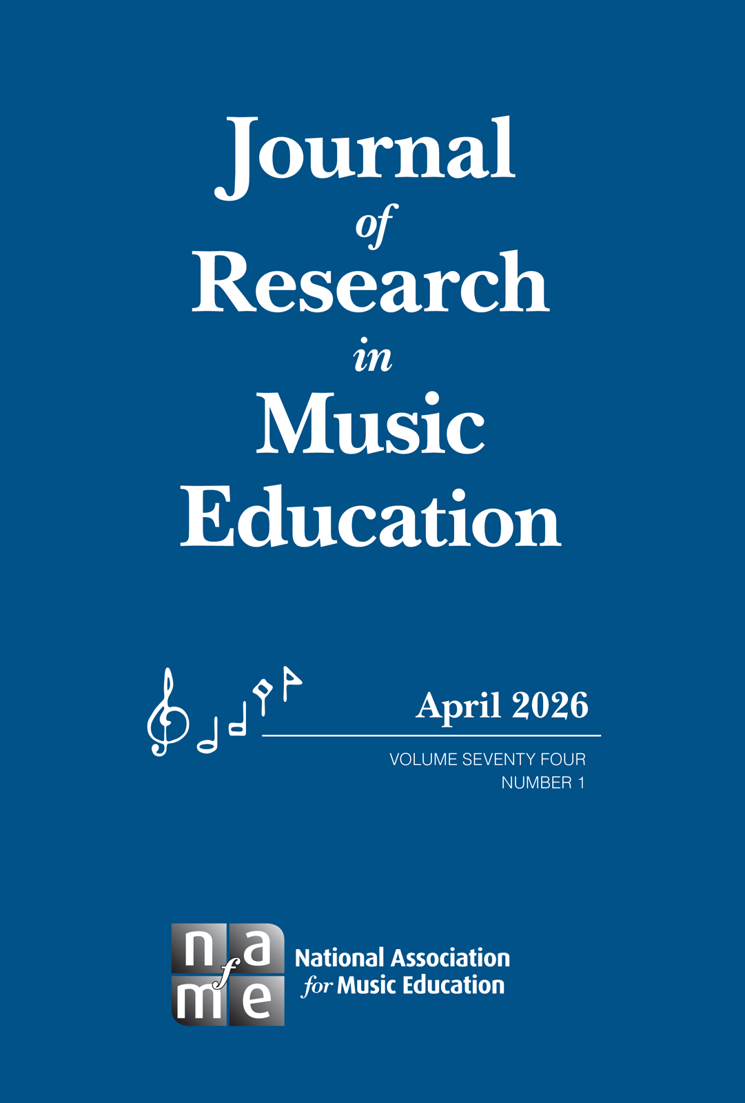 Journal of Research in Music Education journal cover