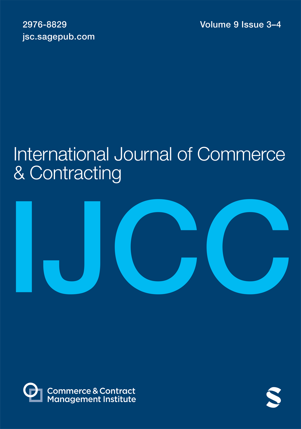 International Journal of Commerce and Contracting journal cover