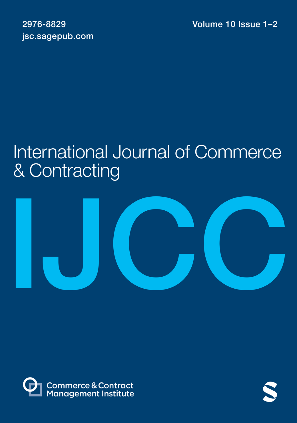 International Journal of Commerce and Contracting journal cover