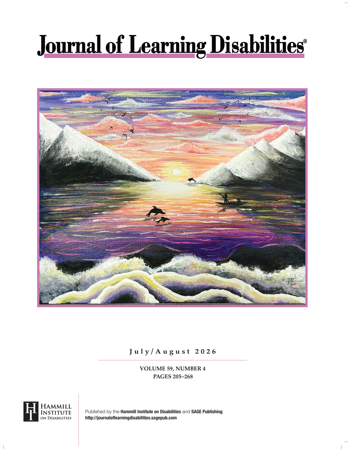 Journal of Learning Disabilities journal cover