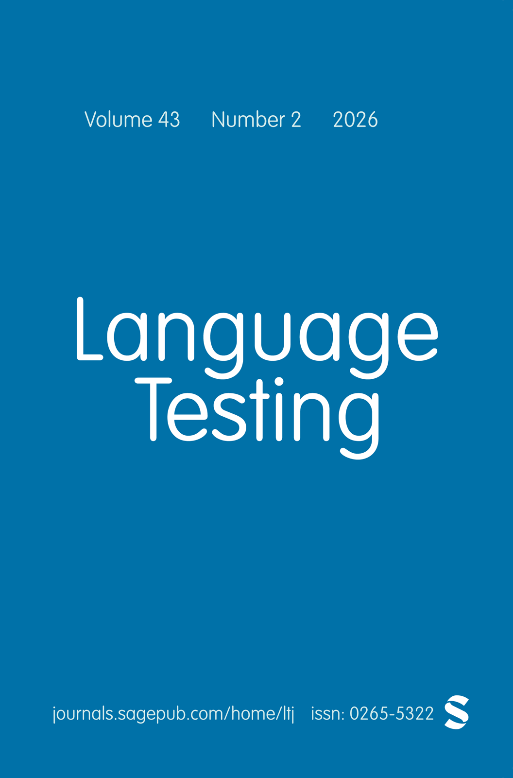 Language Testing journal cover
