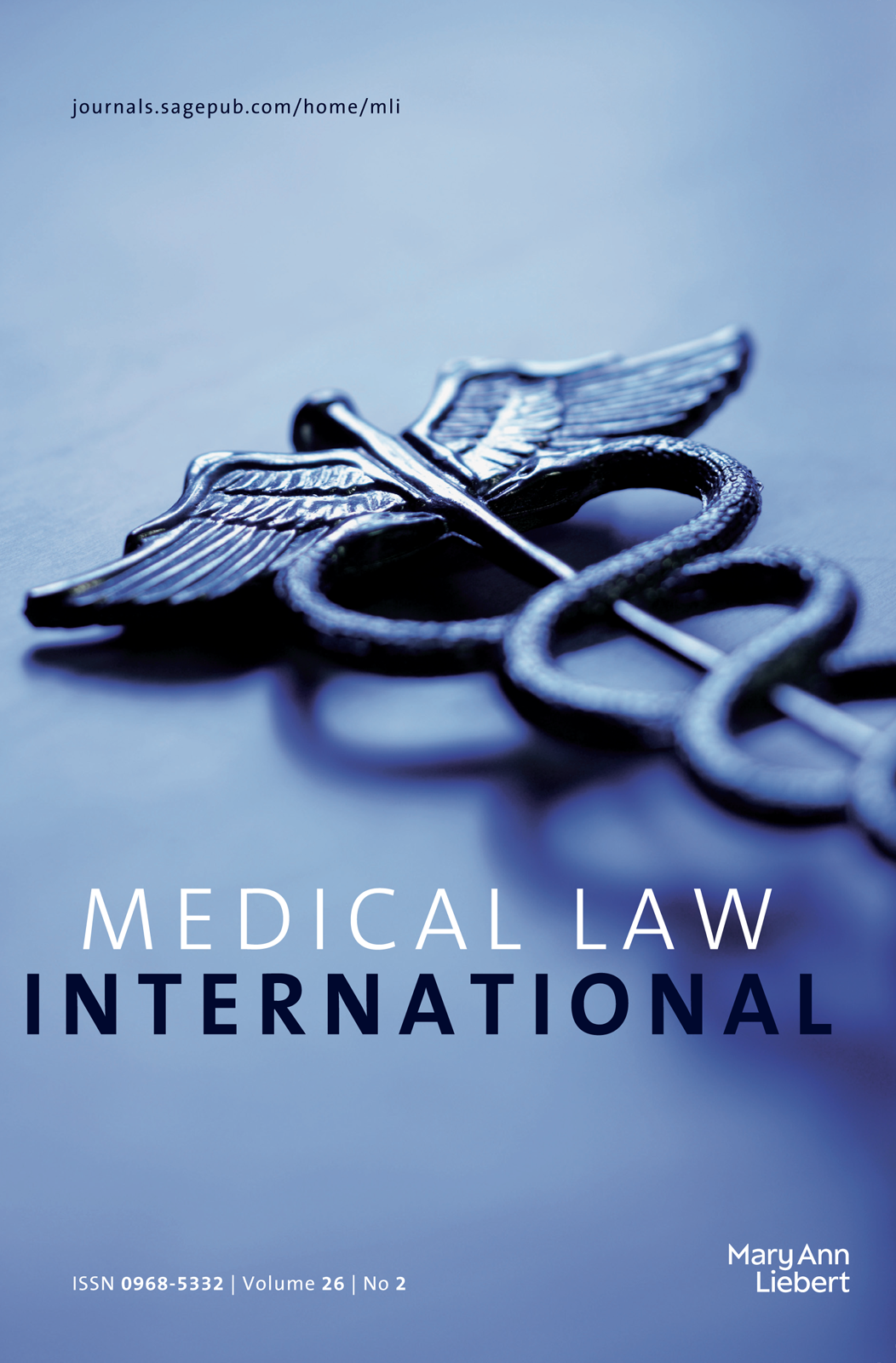 Medical Law International journal cover