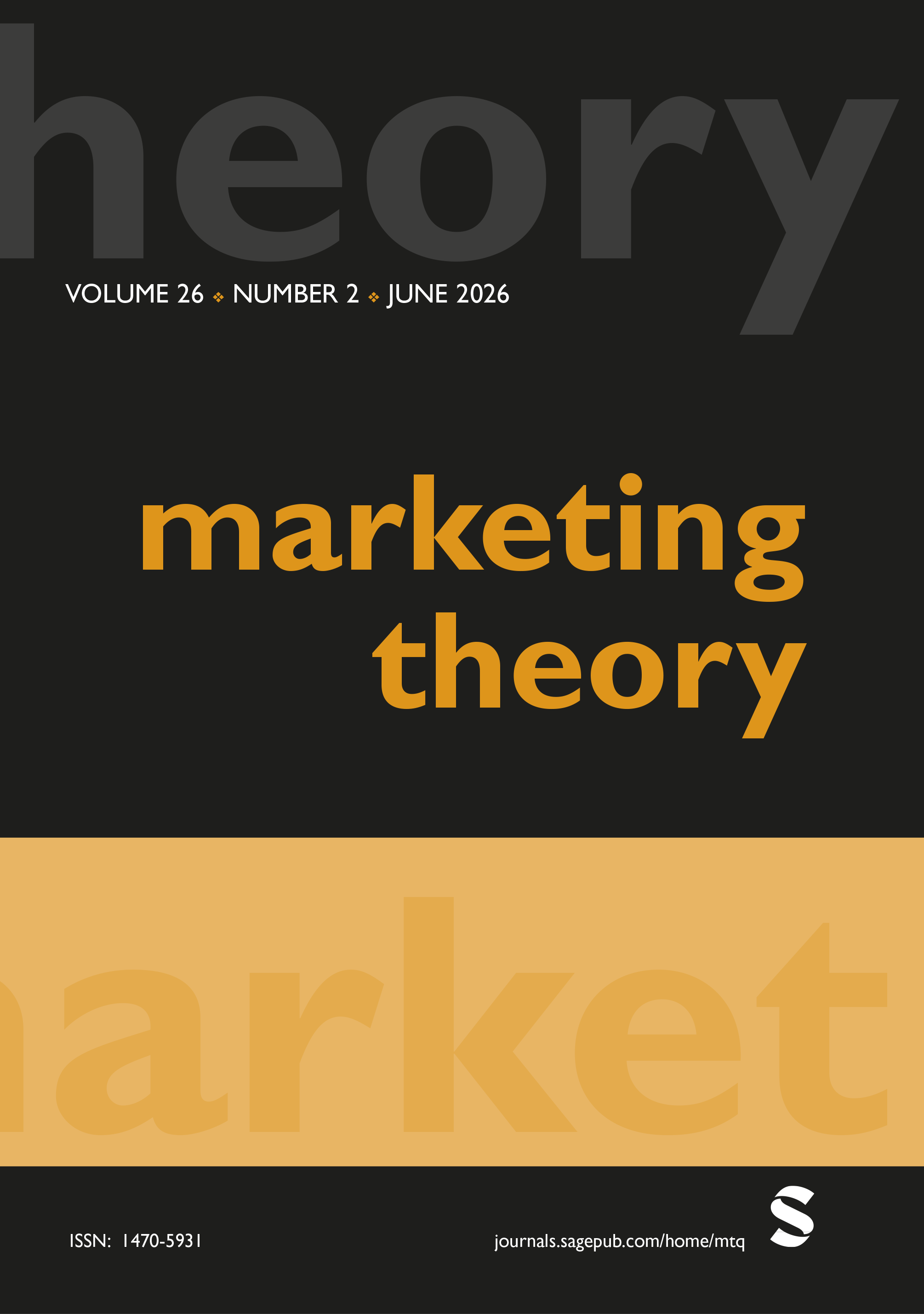 Marketing Theory journal cover
