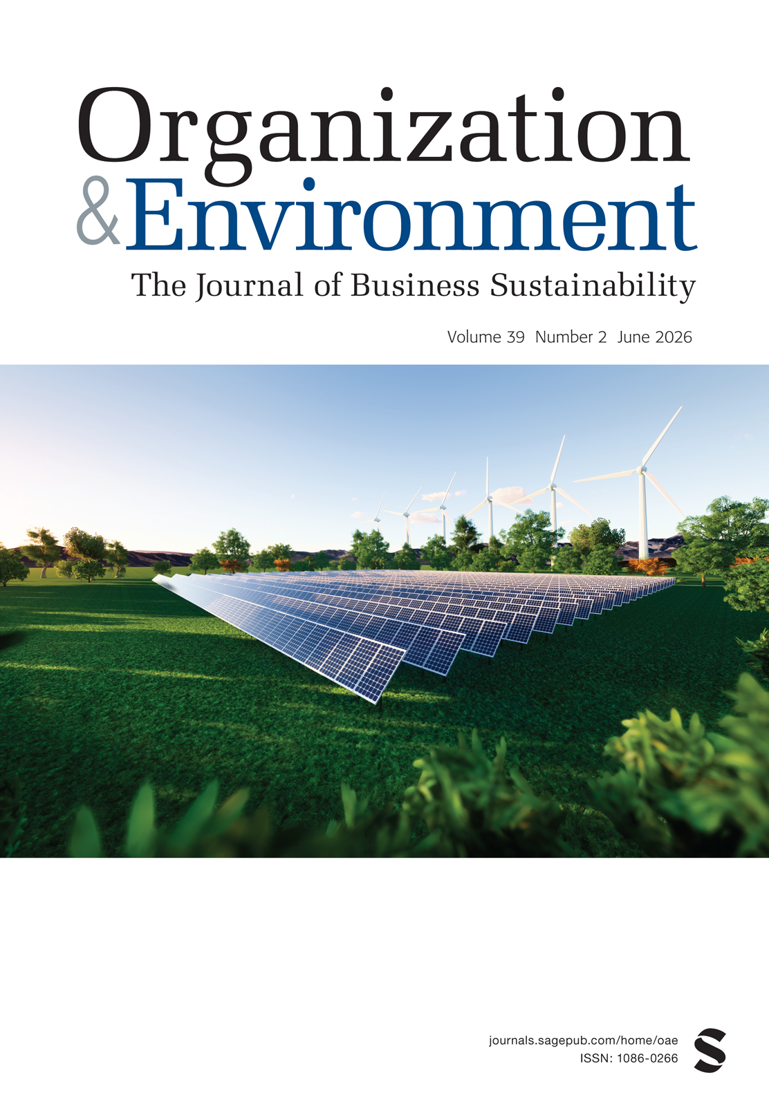 Organization & Environment journal cover