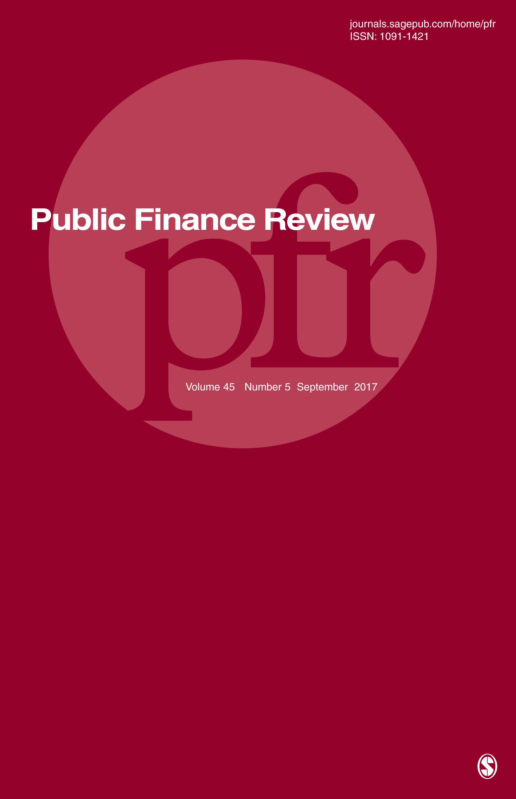 Public Finance Review journal cover