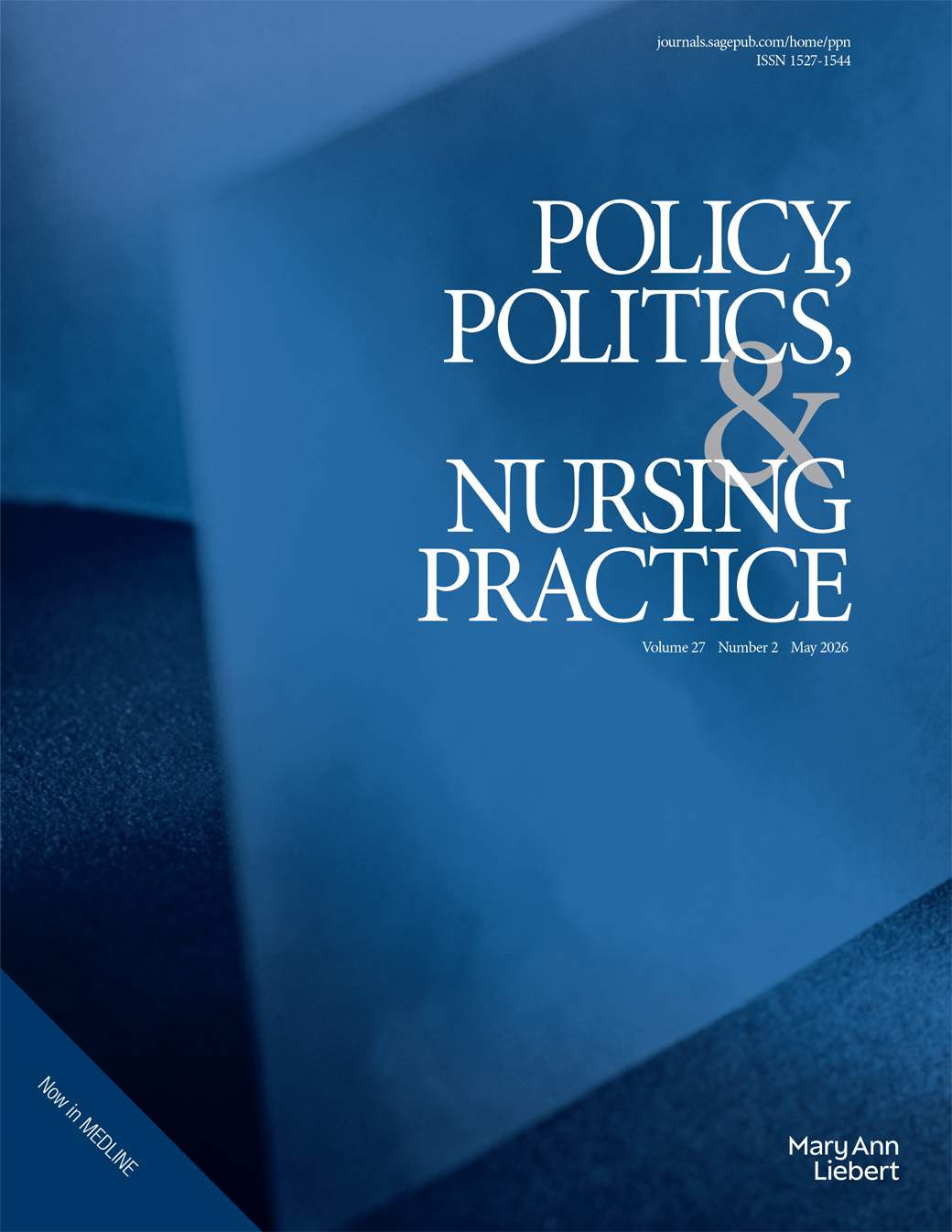 Policy,Politics,& Nursing Practice journal cover