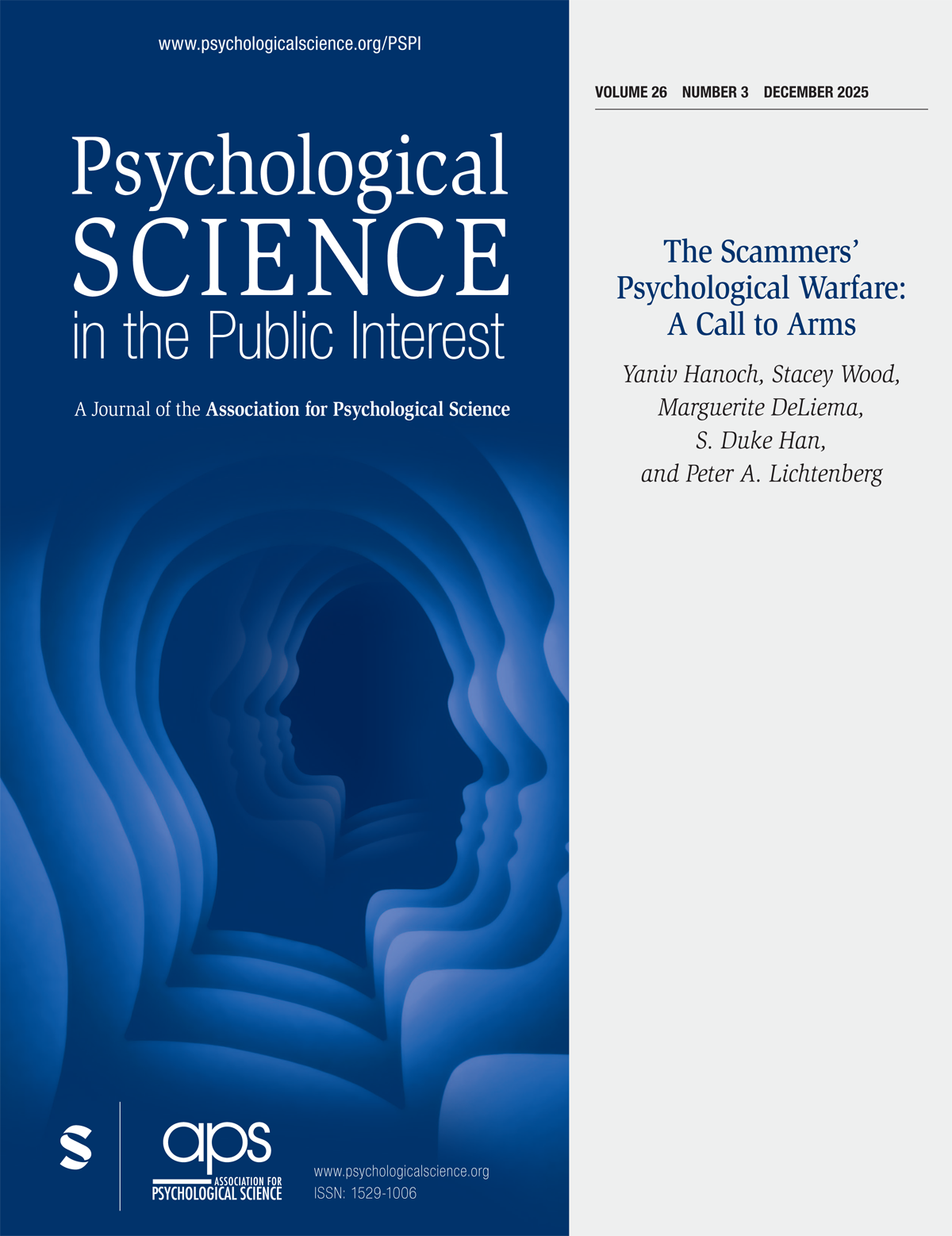 Psychological Science in the Public Interest journal cover