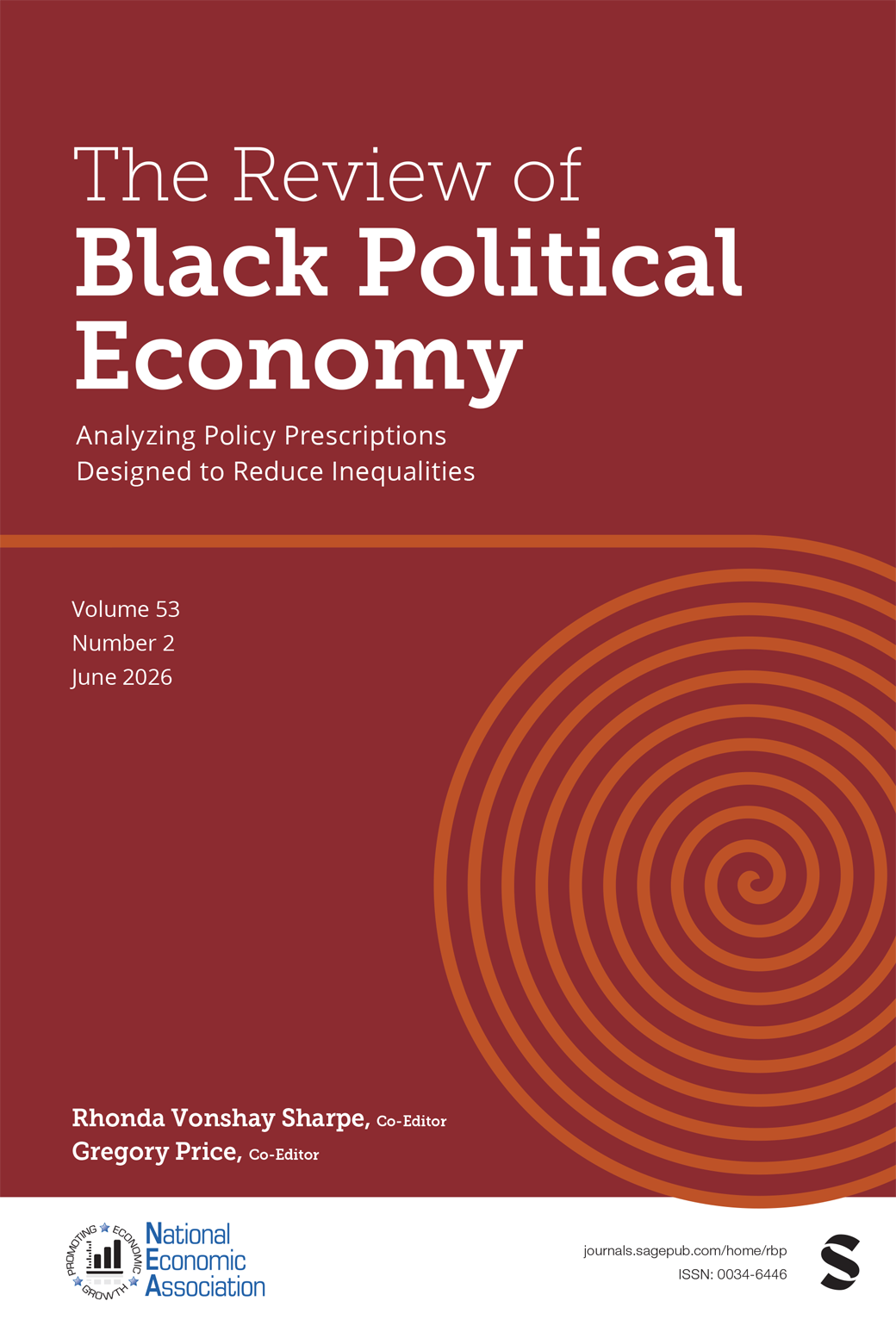 The Review of Black Political Economy journal cover