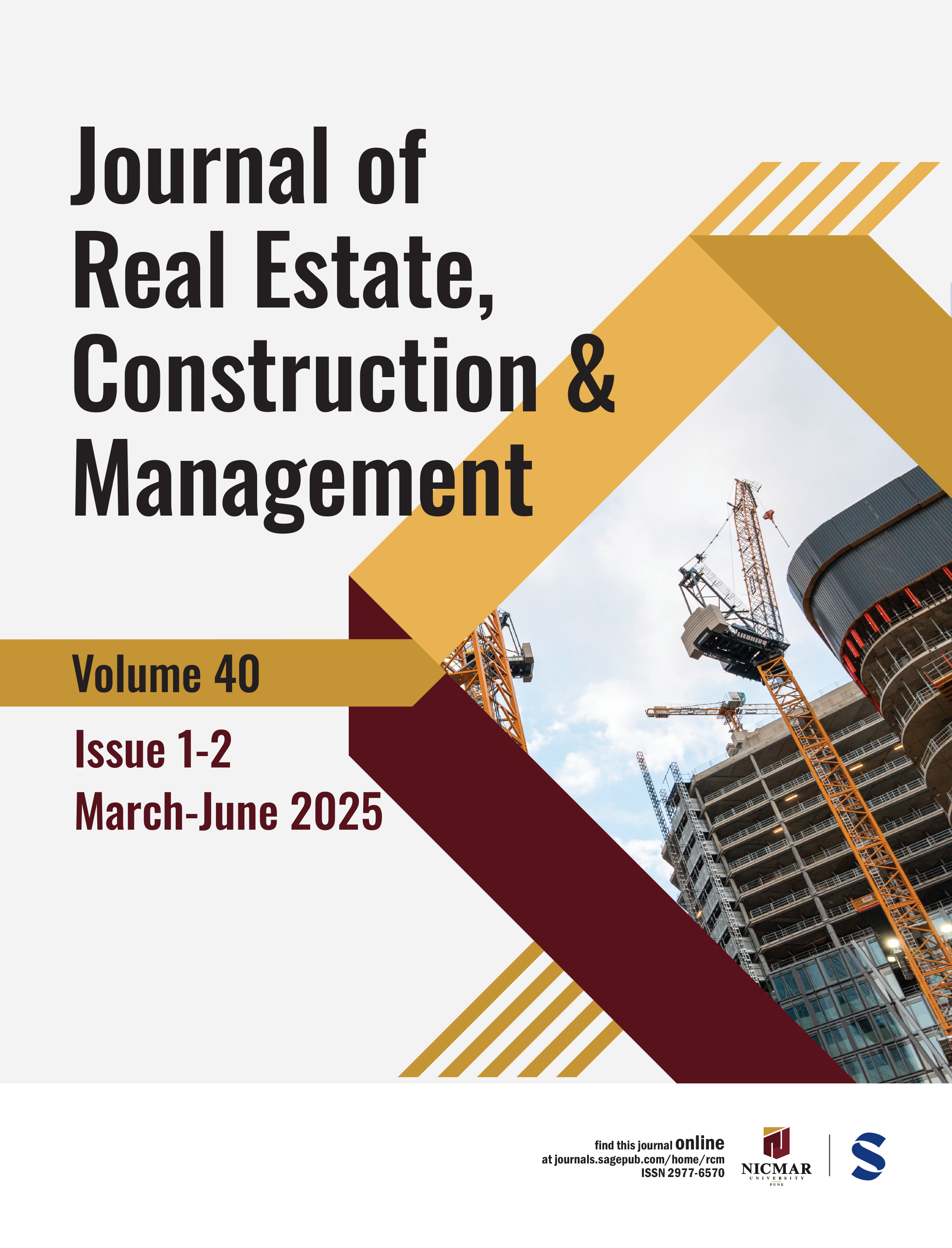 Journal of Real Estate,Construction & Management journal cover