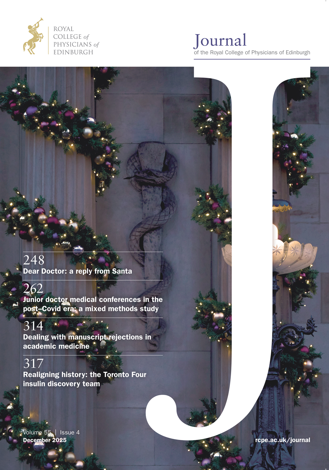 Journal of the Royal College of Physicians of Edinburgh journal cover