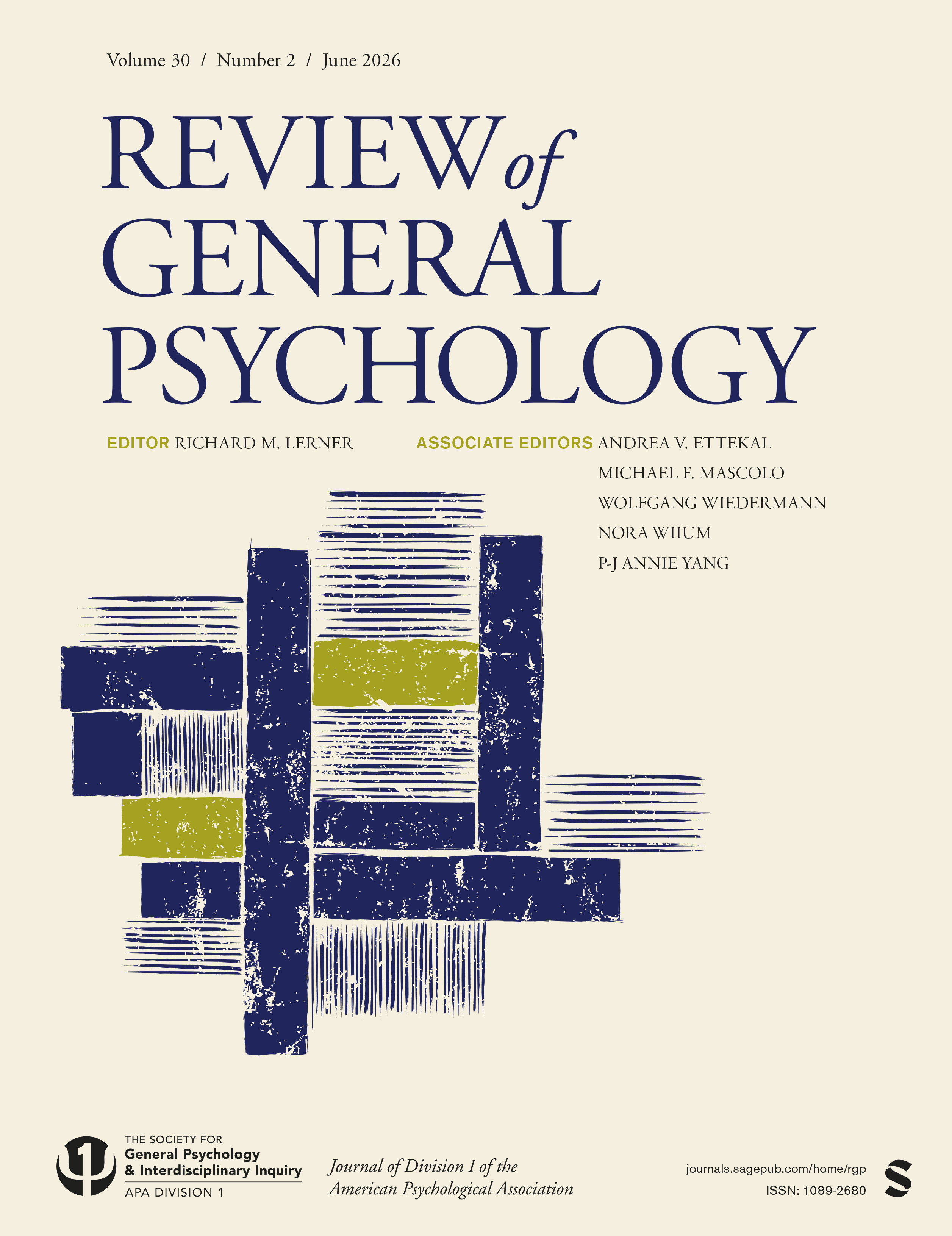 Review of General Psychology journal cover