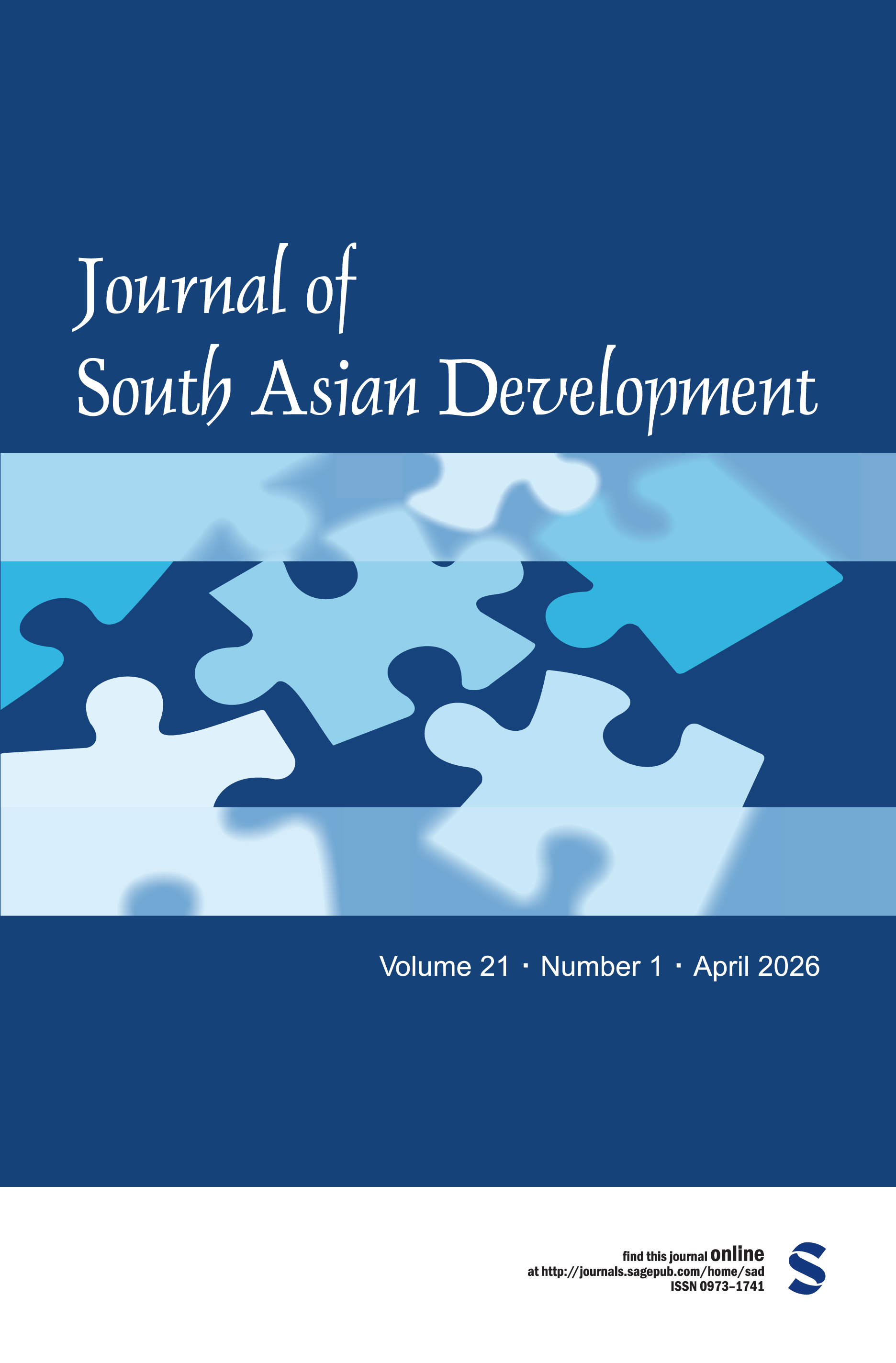 Journal of South Asian Development journal cover
