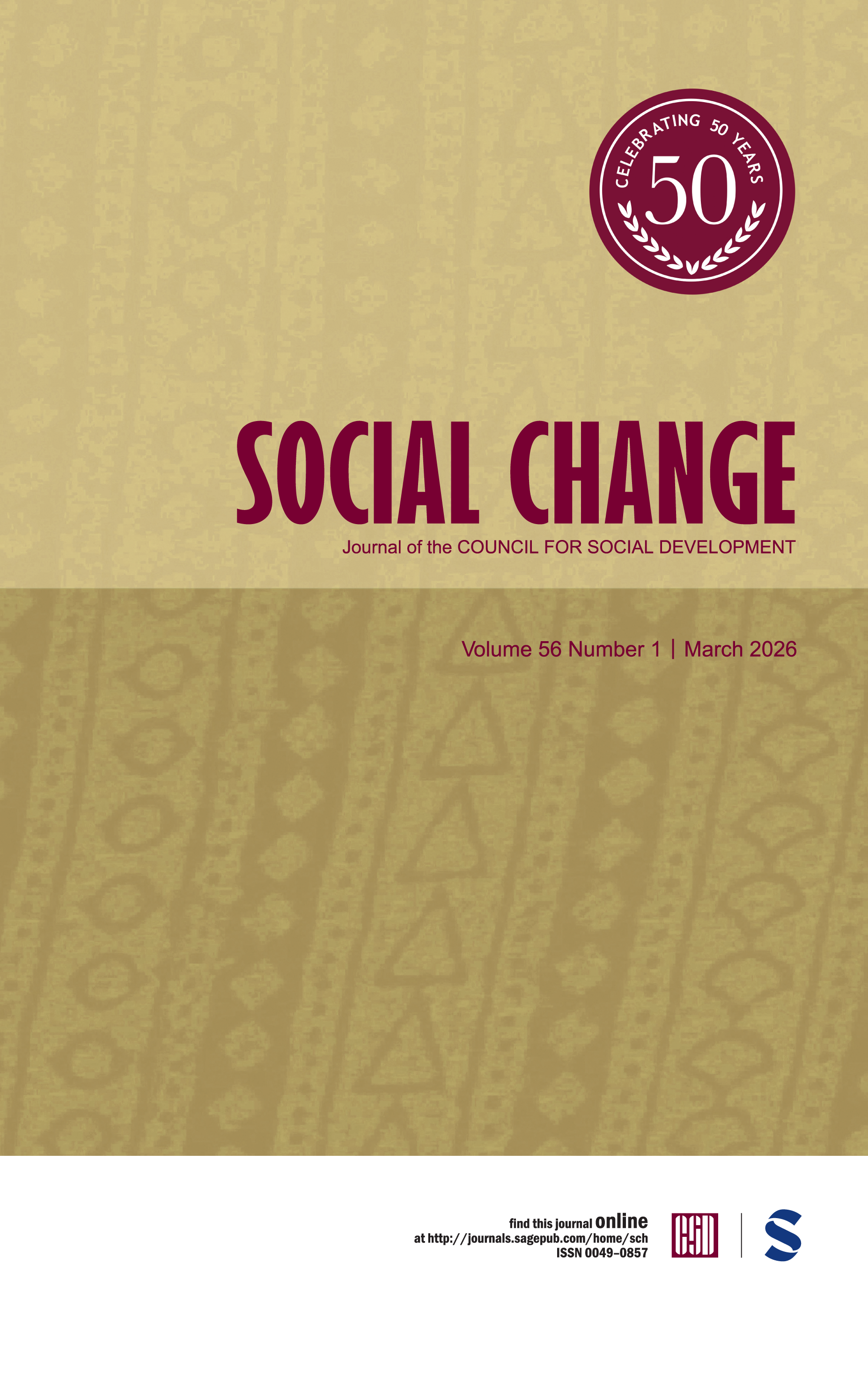 Social Change journal cover