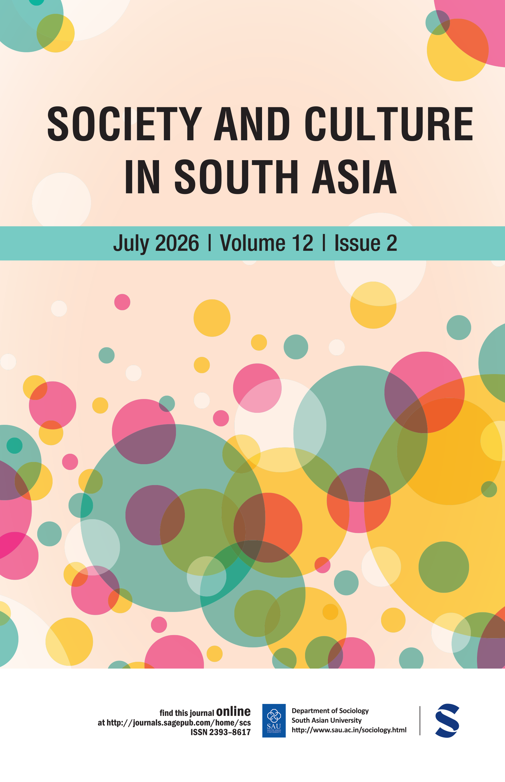 Society and Culture in South Asia journal cover