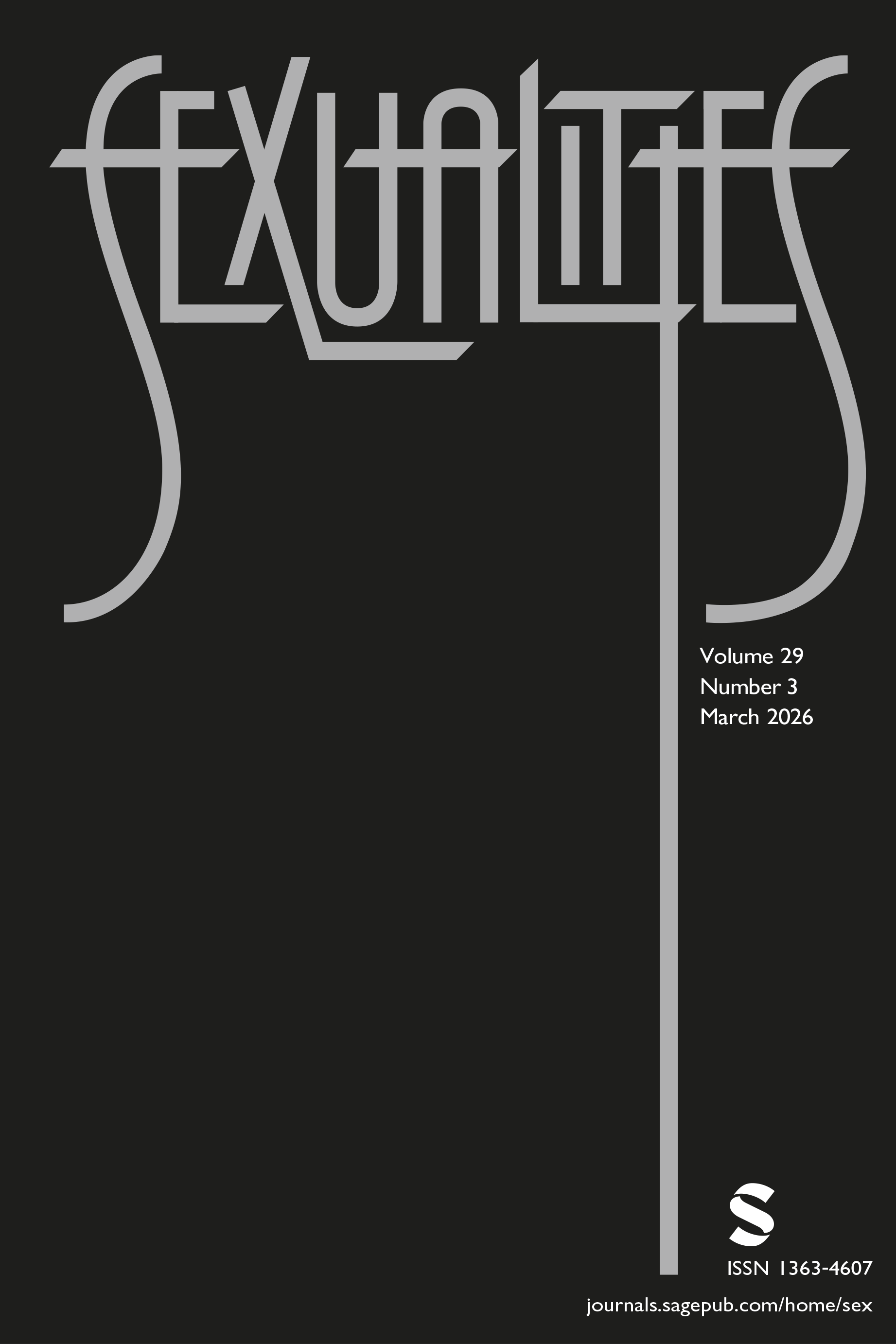 Sexualities journal cover