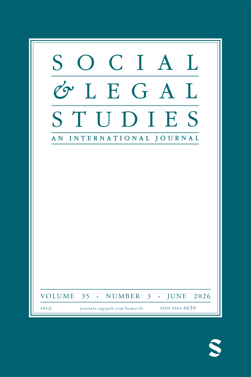 Social & Legal Studies journal cover
