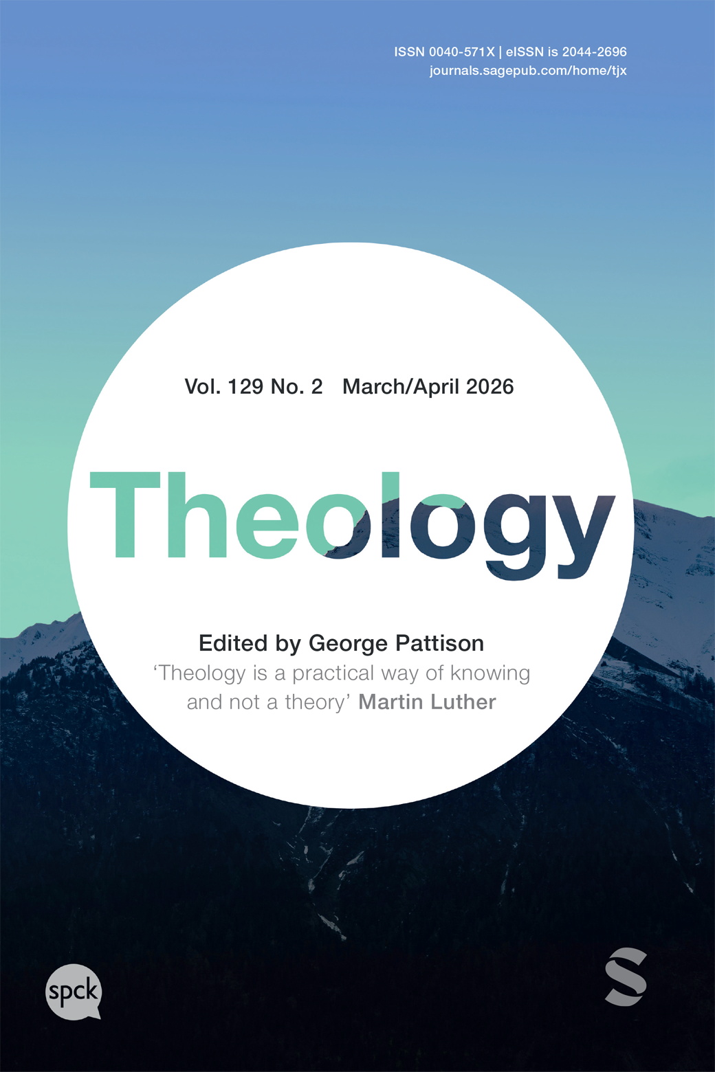 Theology journal cover