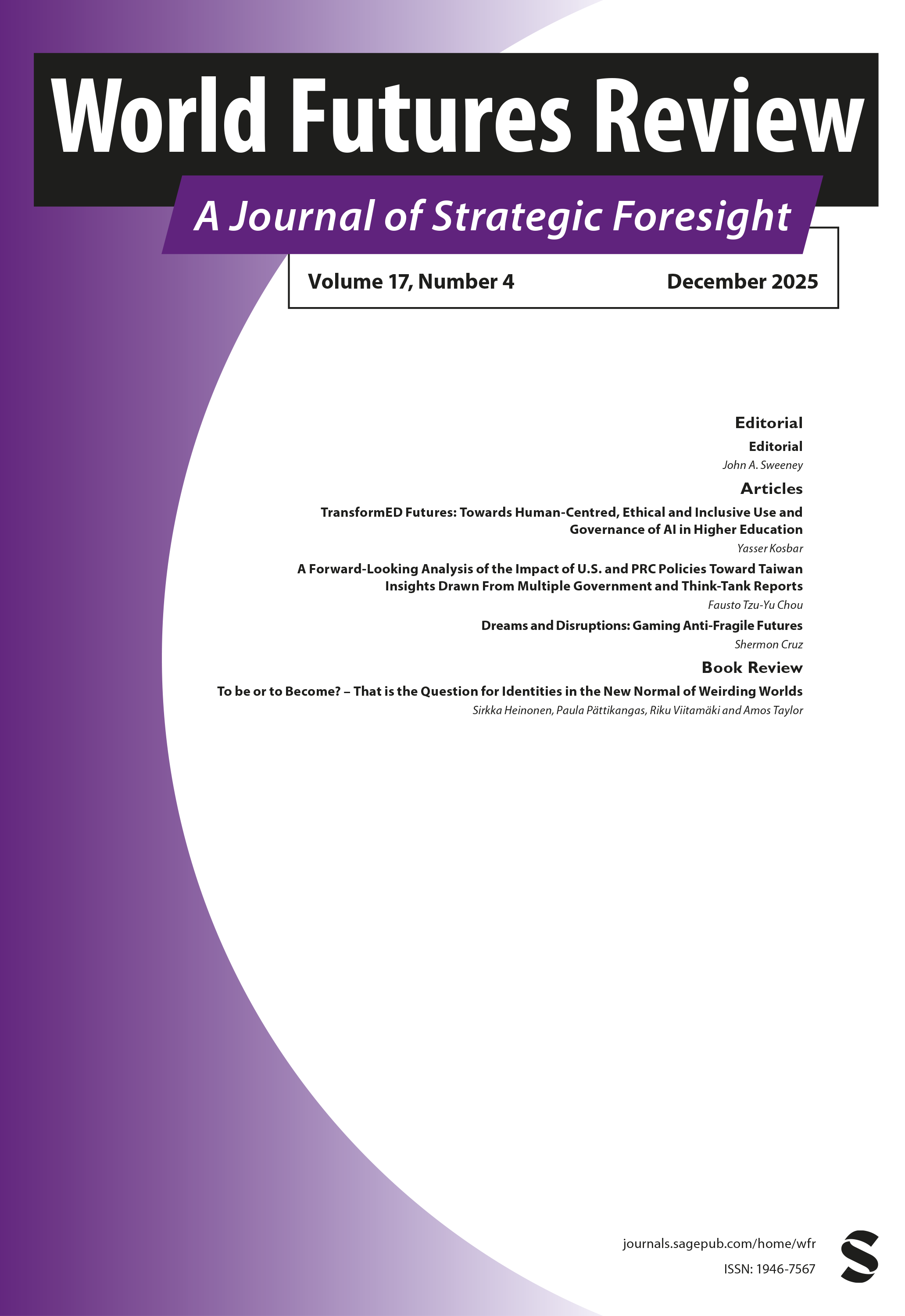 World Futures Review journal cover
